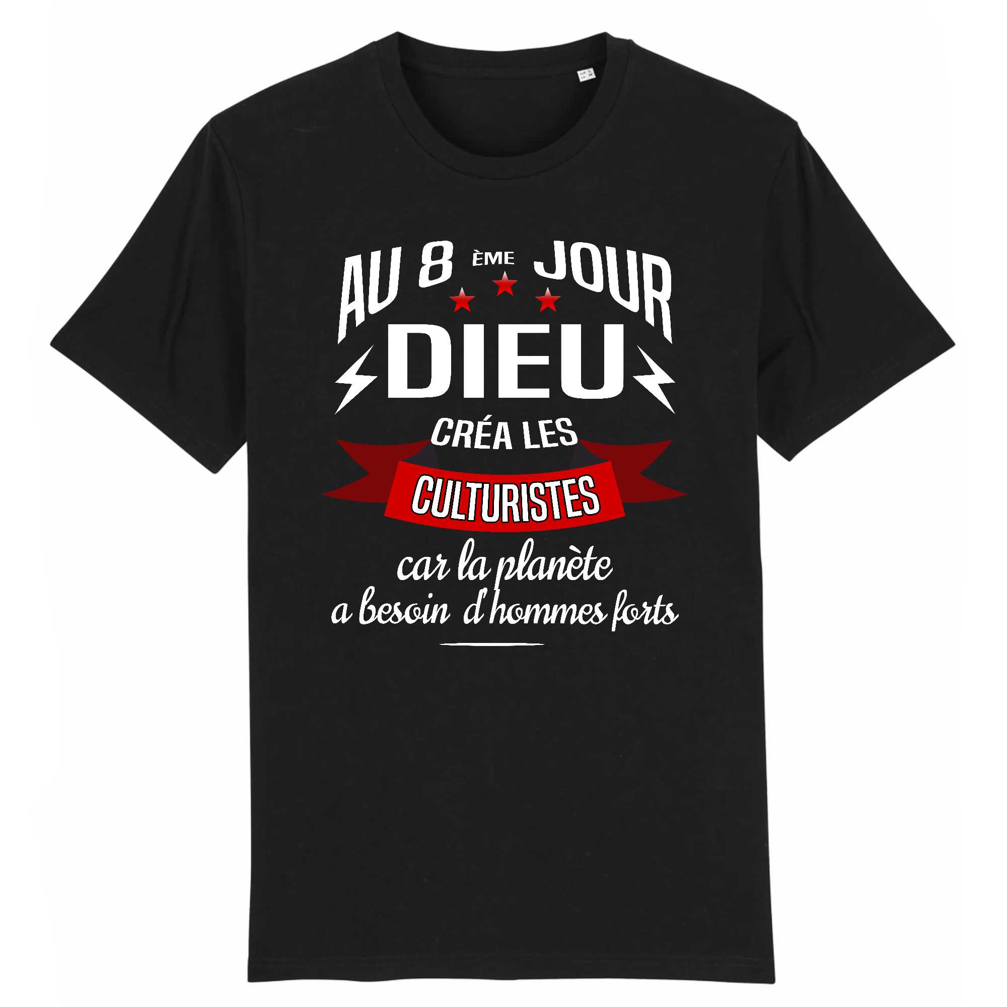 T-shirt Homme Dieu créa les culturistes