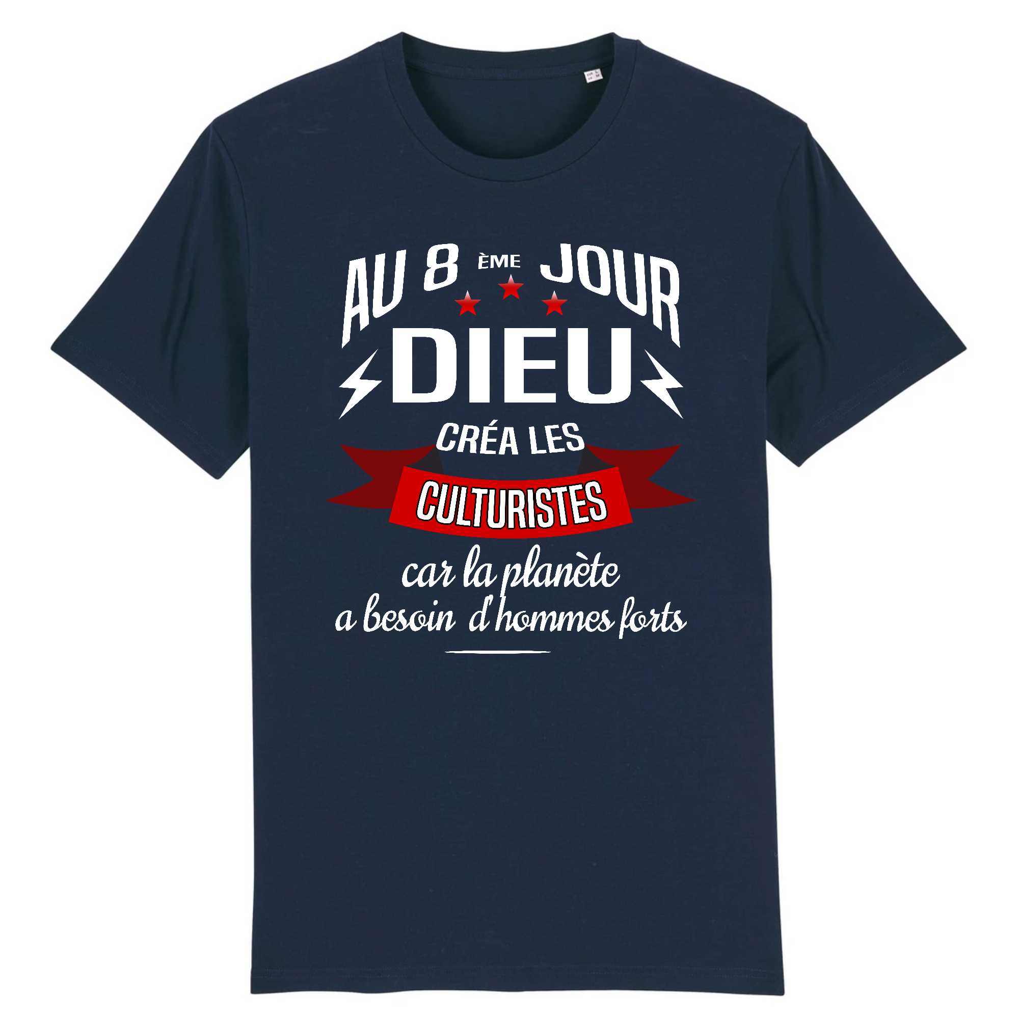 T-shirt Homme Dieu créa les culturistes