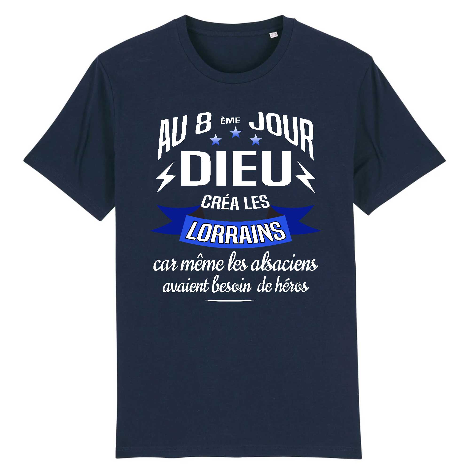 T-shirt Homme Dieu créa les lorrains