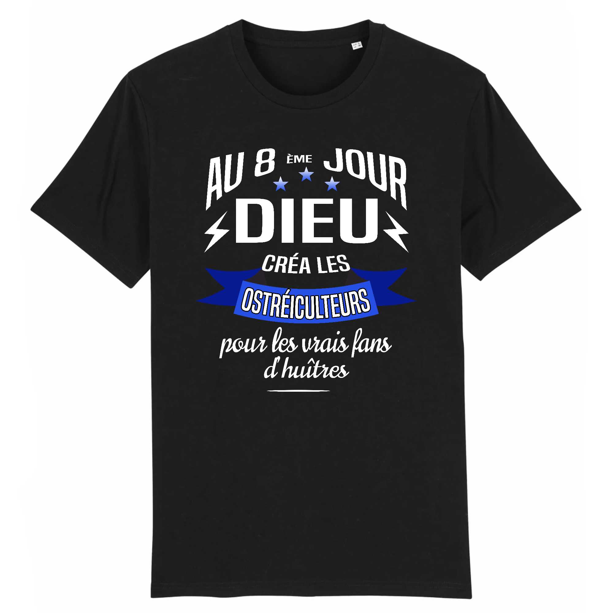 T-shirt Homme Dieu créa les ostréiculteurs