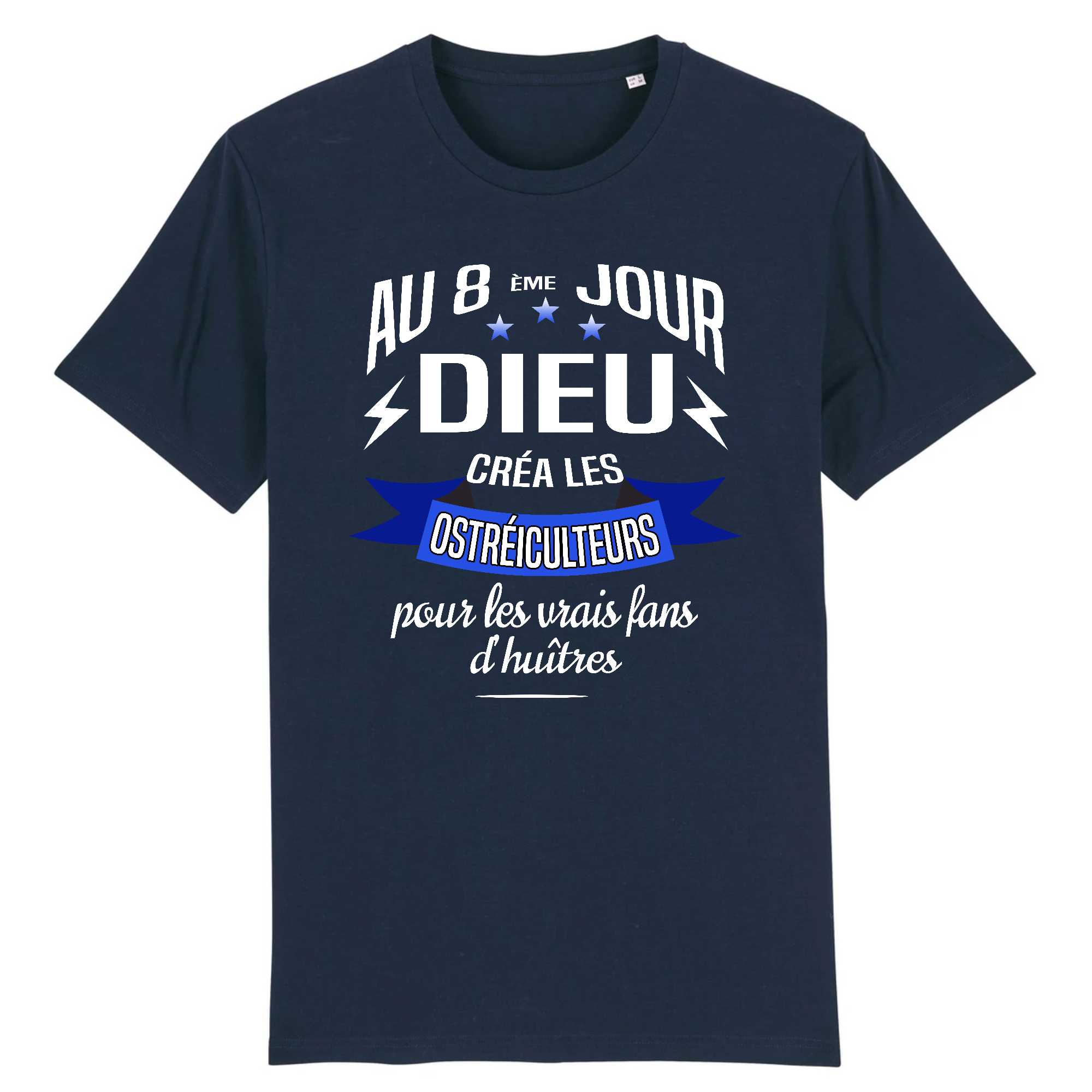 T-shirt Homme Dieu créa les ostréiculteurs