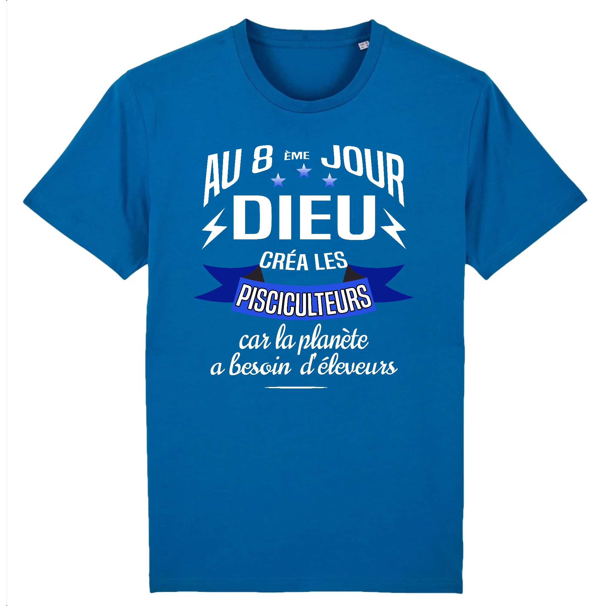 T-shirt Homme Dieu créa les pisciculteurs