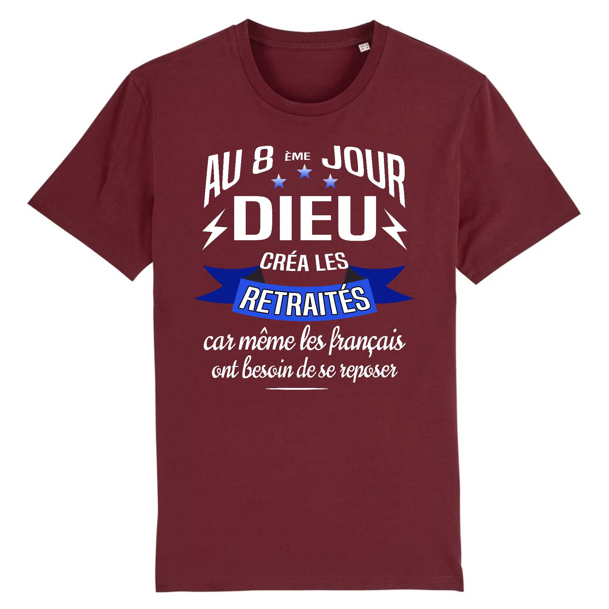T-shirt Homme Dieu créa les retraités