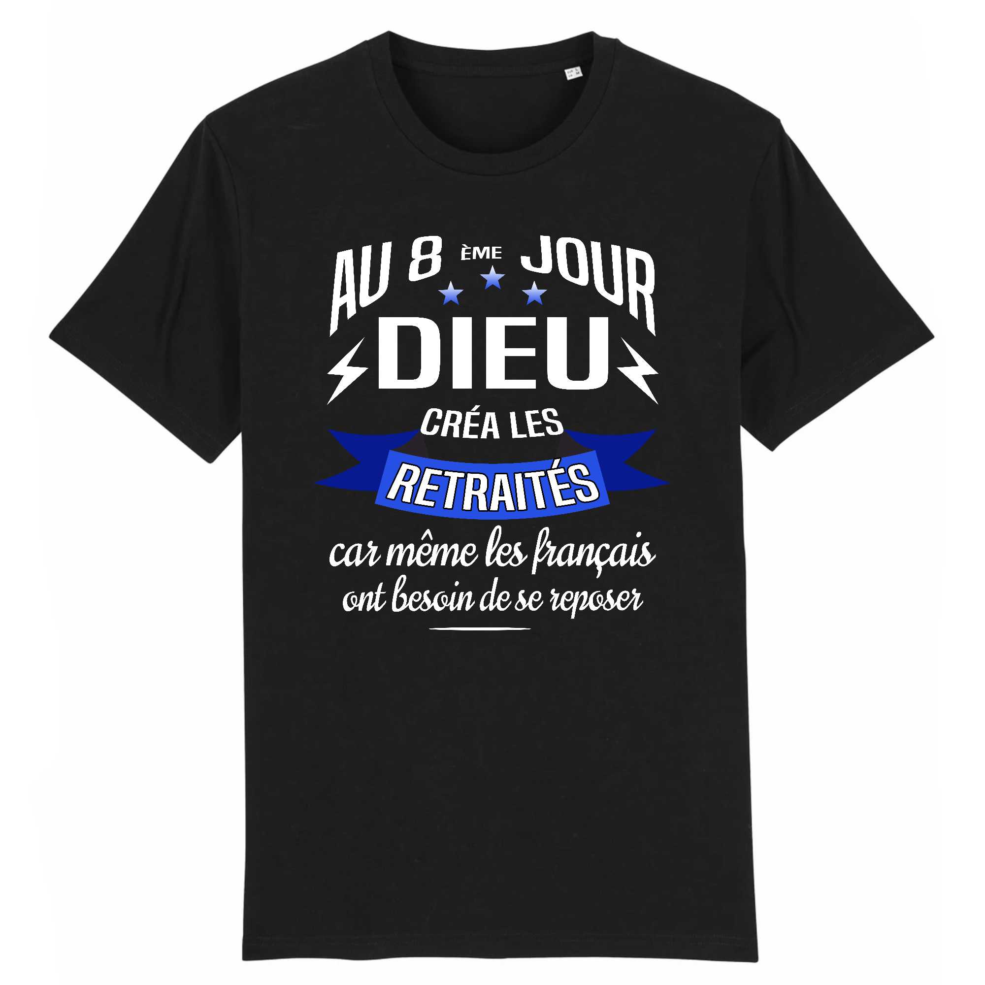 T-shirt Homme Dieu créa les retraités