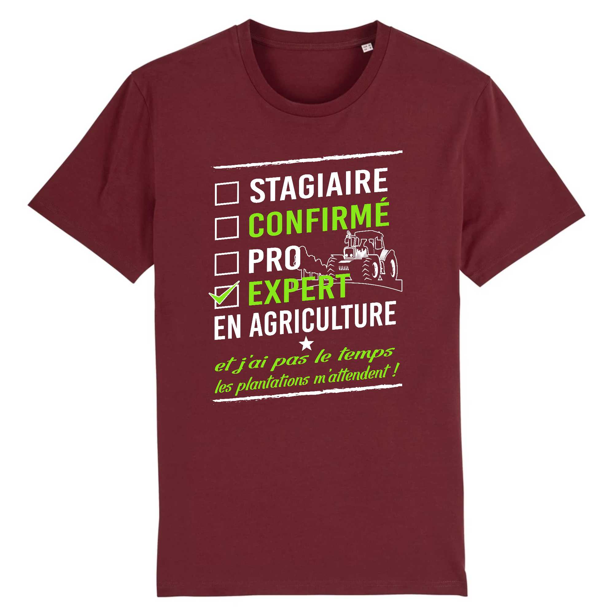 T-shirt Homme Expert en agriculture