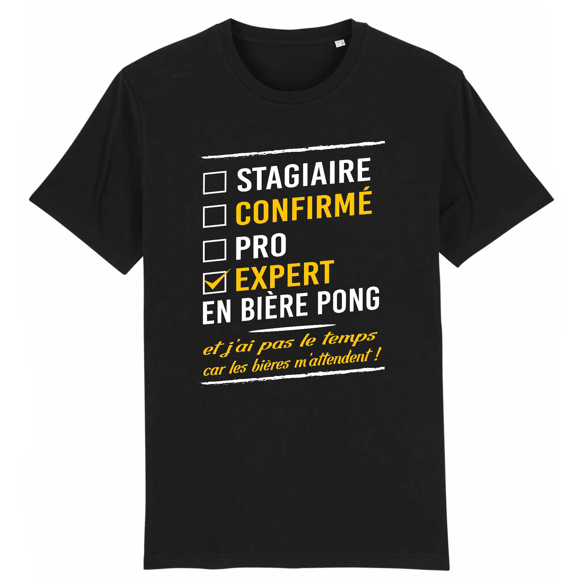 T-shirt Homme Expert en bière Pong