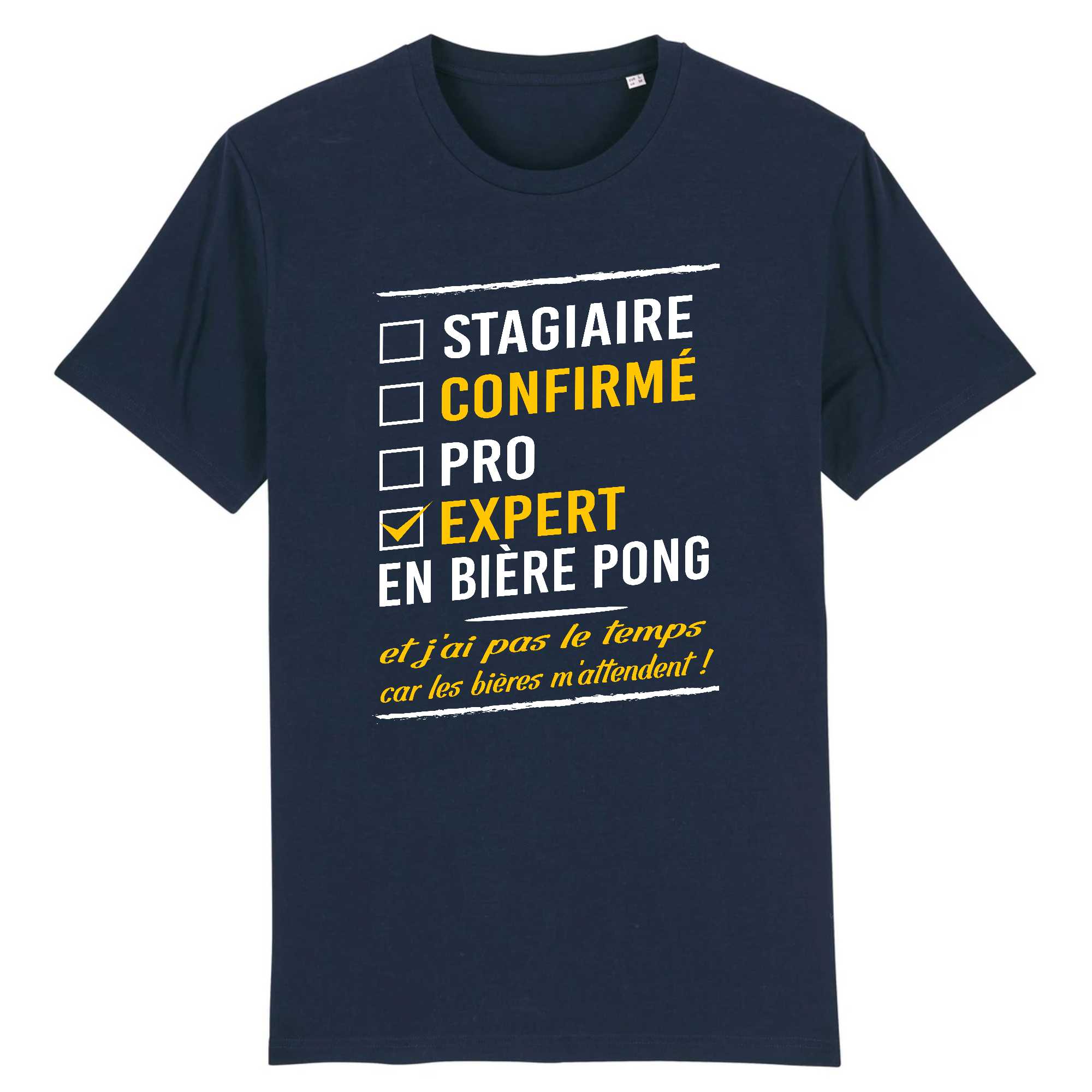T-shirt Homme Expert en bière Pong