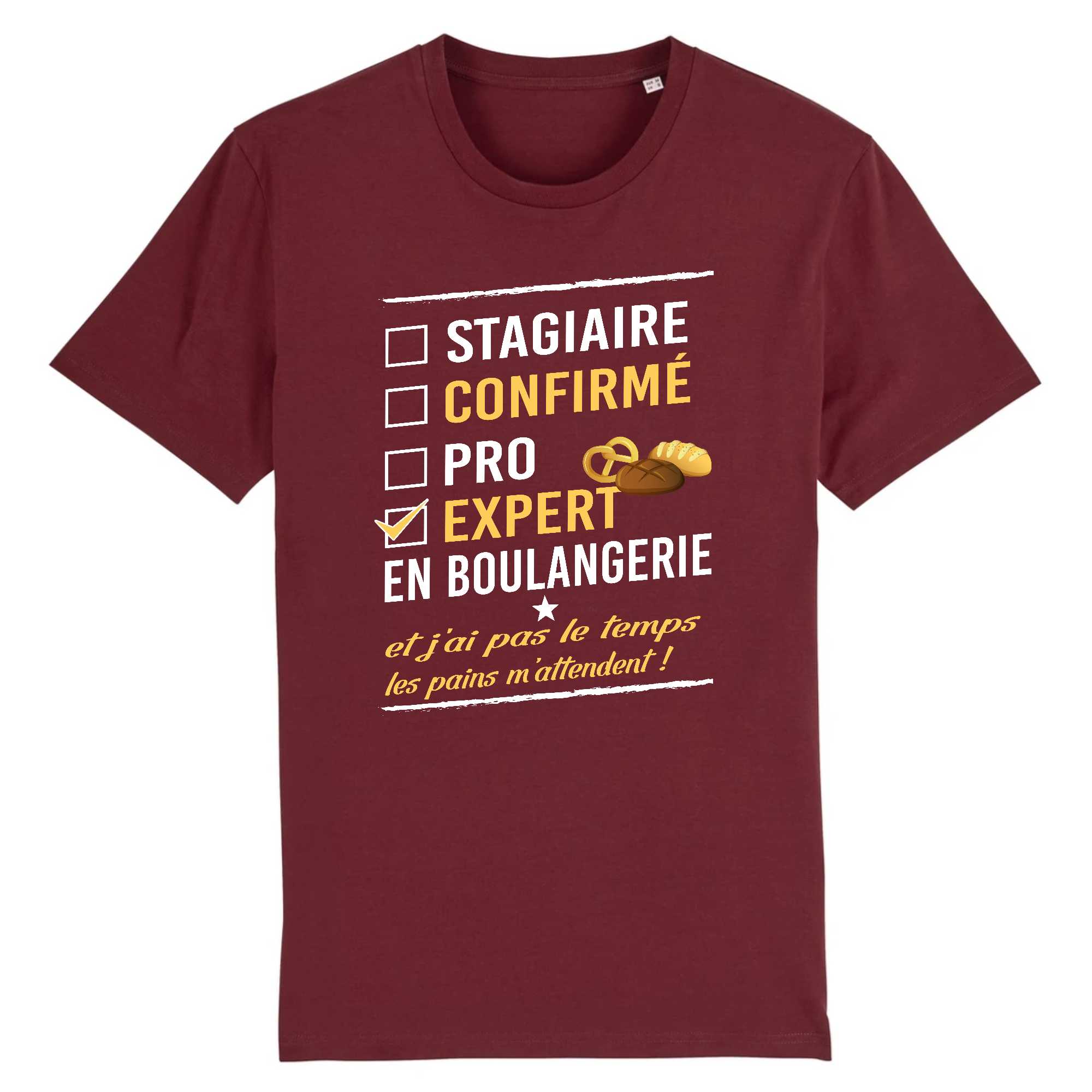T-shirt Homme Expert en boulangerie