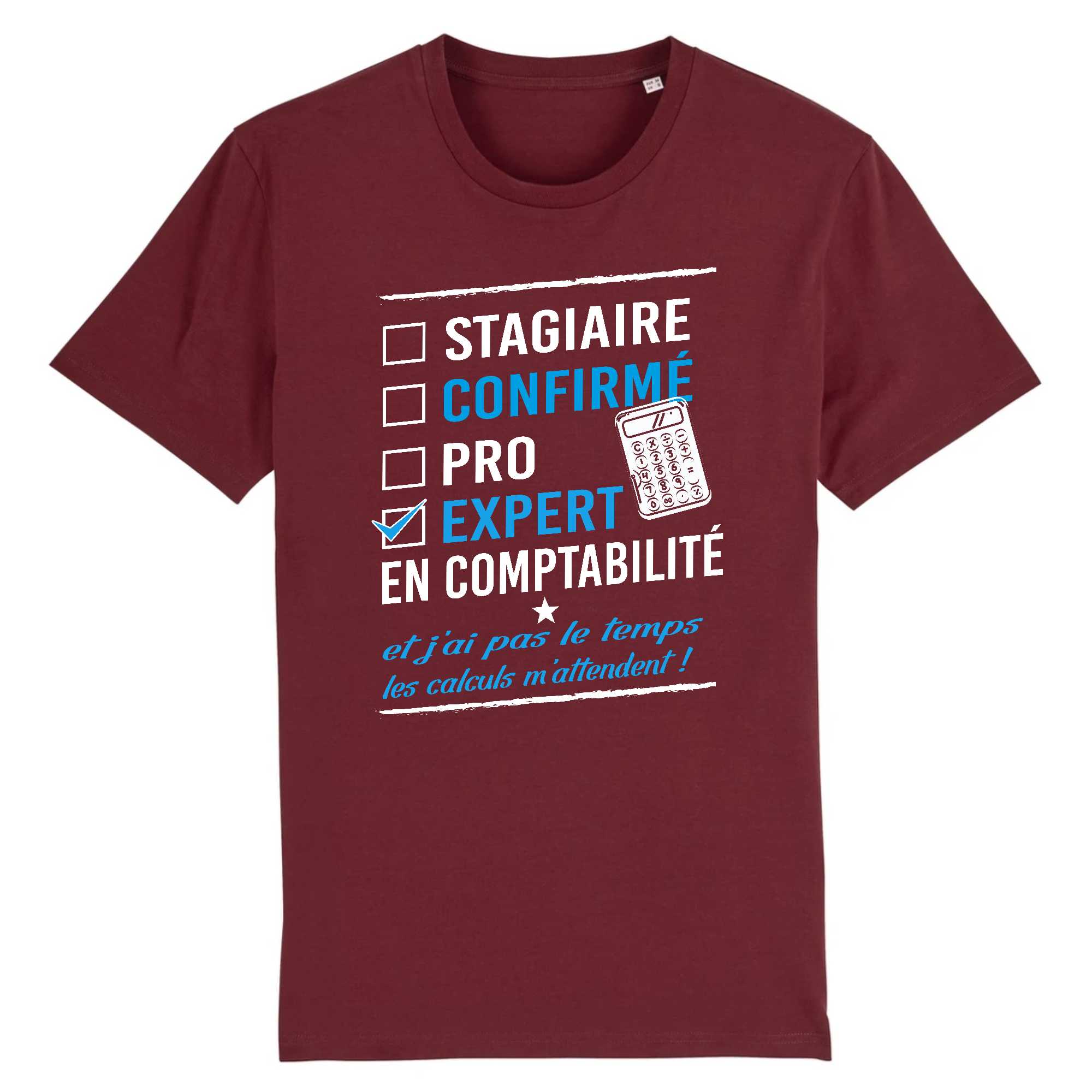 T-shirt Homme Expert en comptabilité.