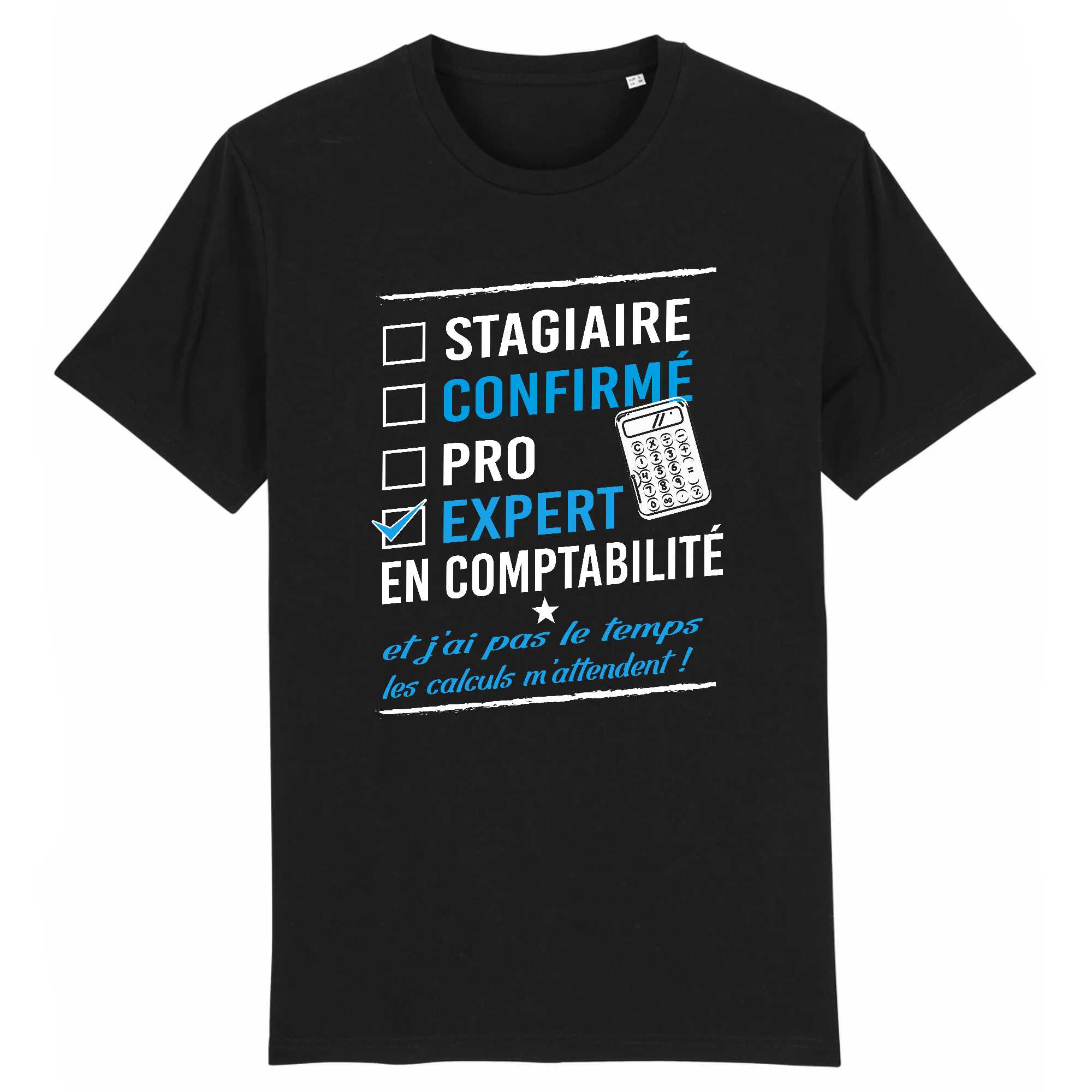 T-shirt Homme Expert en comptabilité.