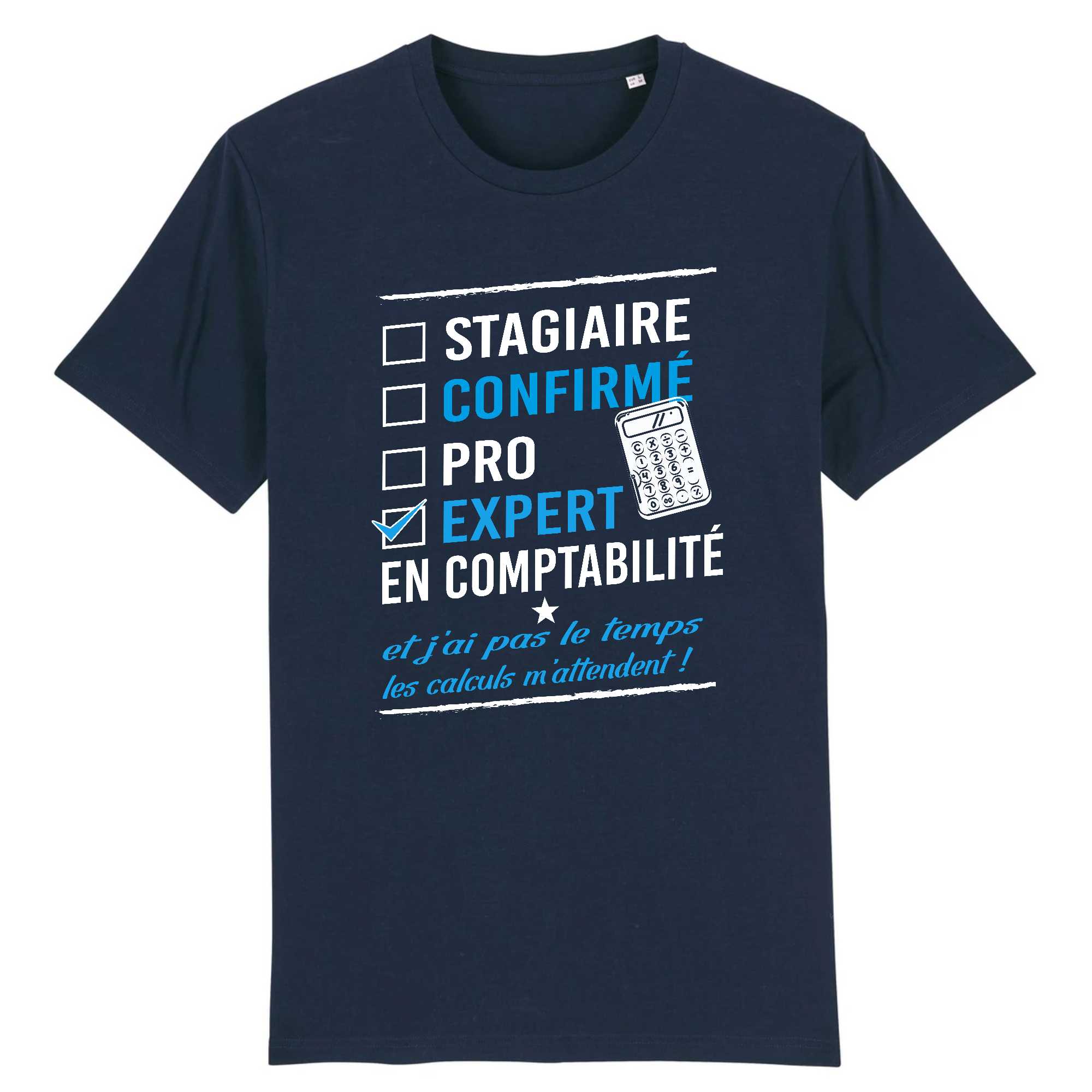 T-shirt Homme Expert en comptabilité.