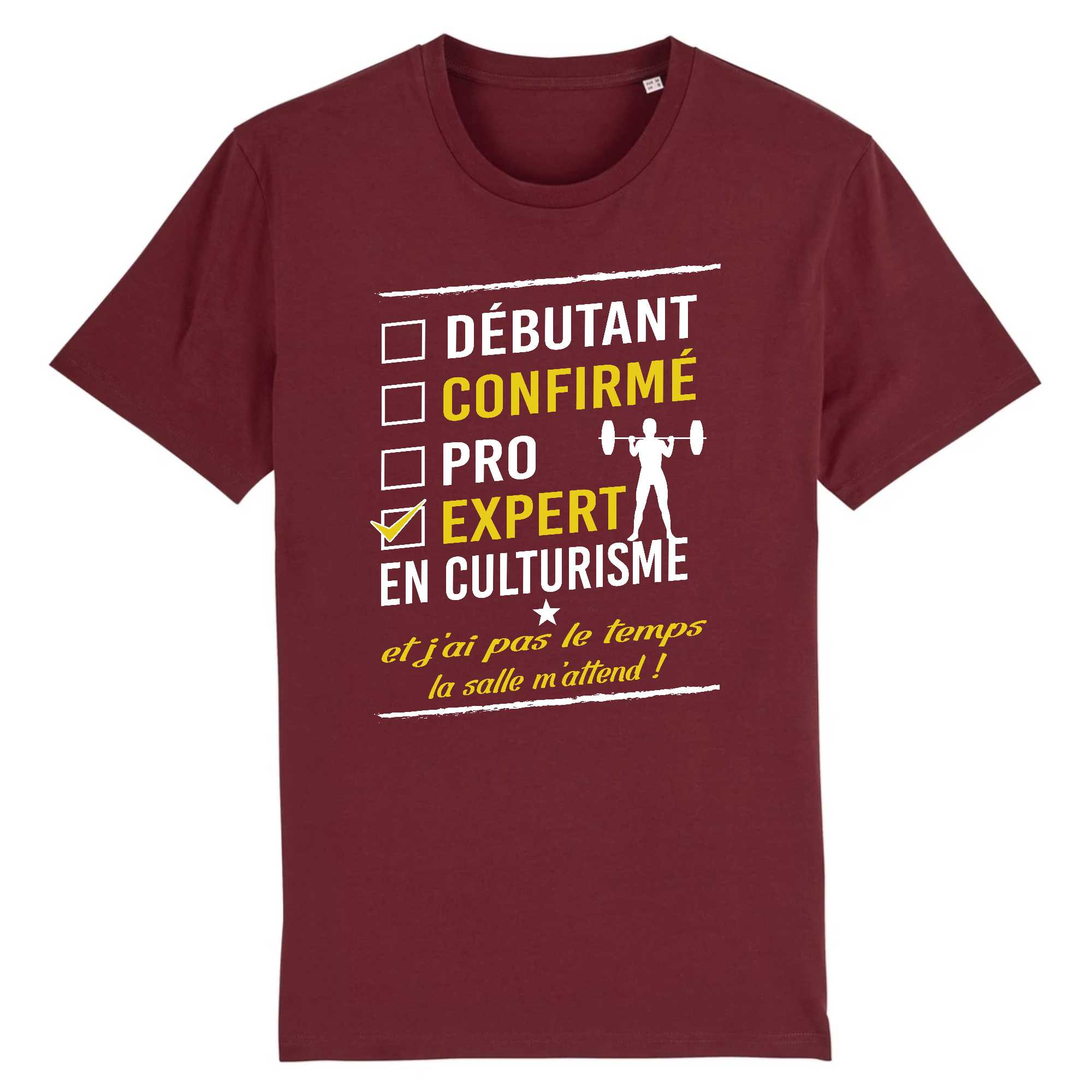 T-shirt Homme Expert en culturisme