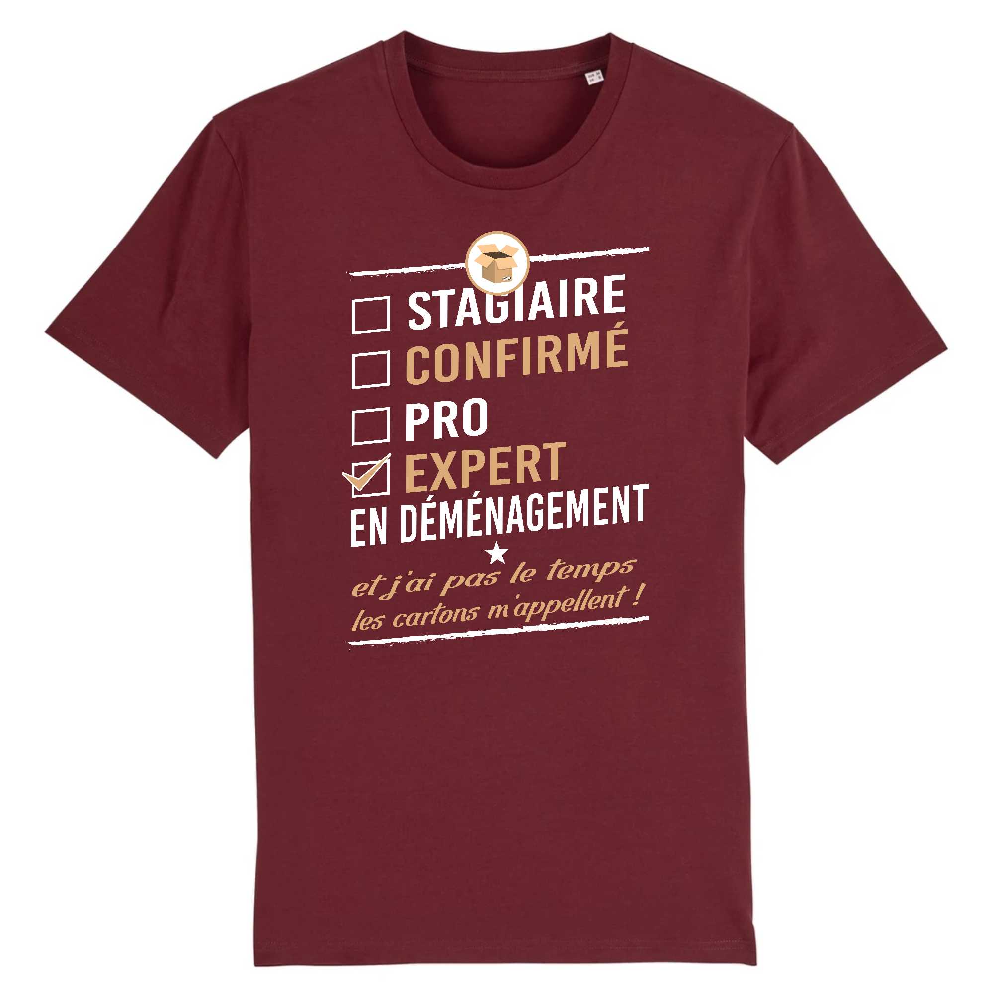 T-shirt Homme Expert en déménagement