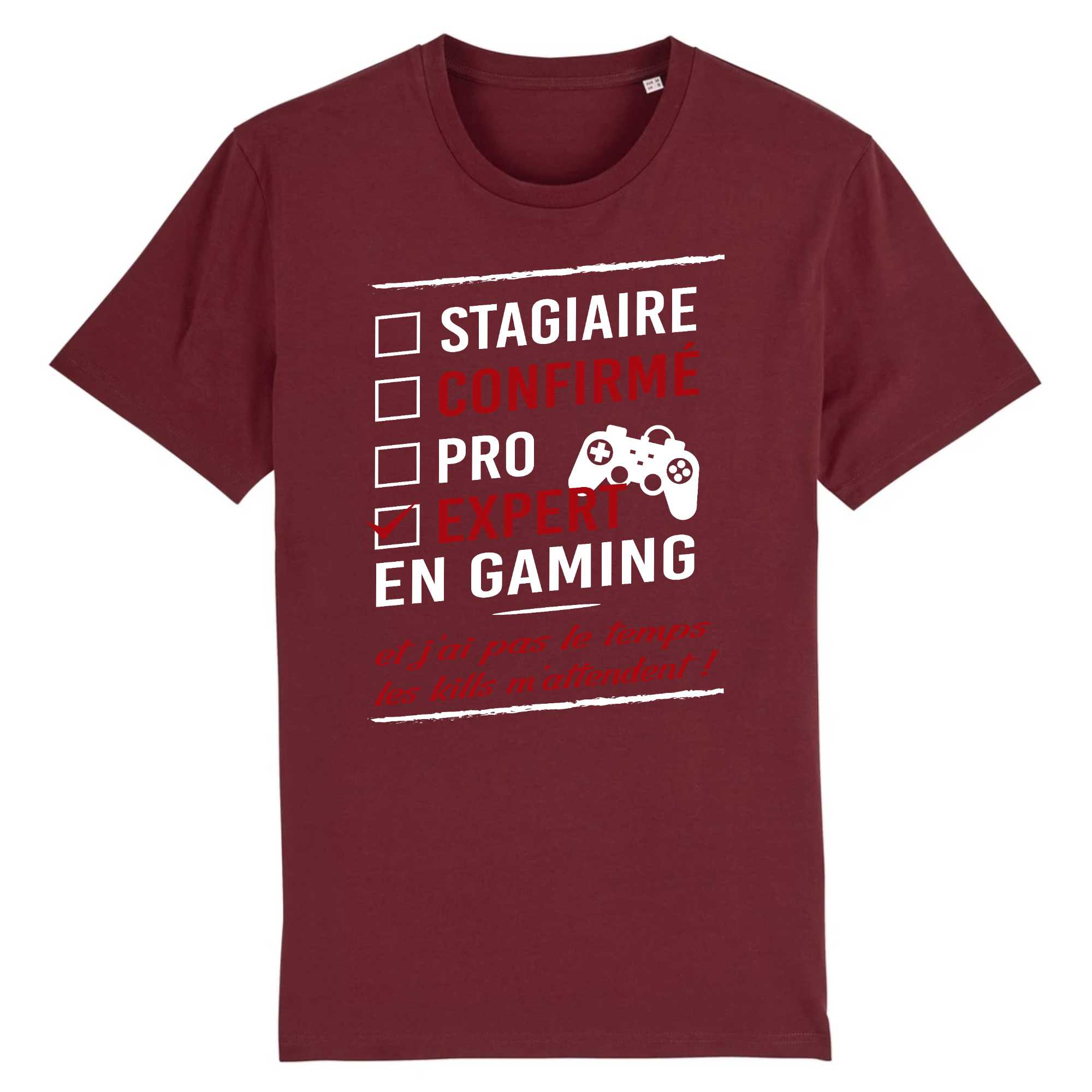 T-shirt Homme Expert en gaming
