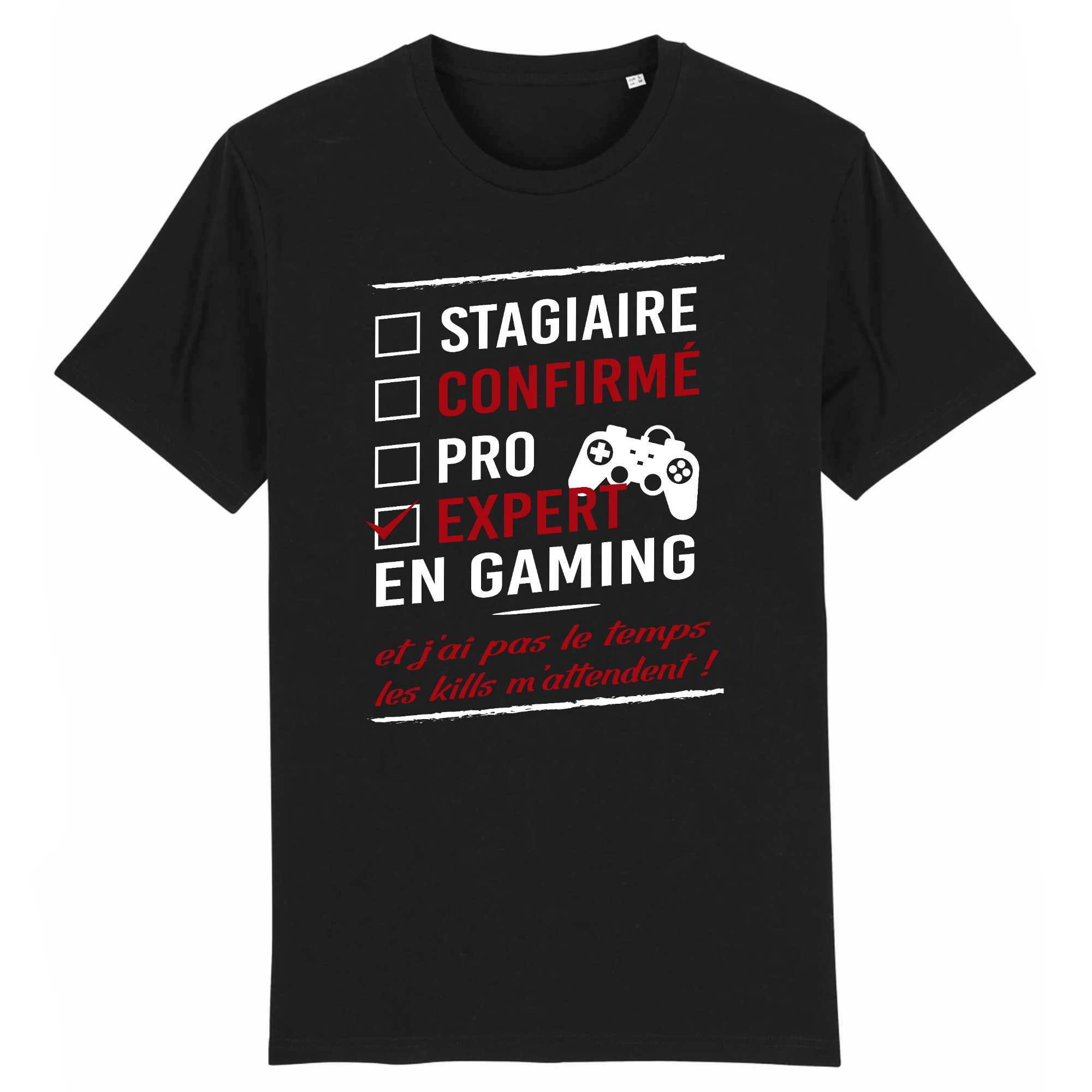 T-shirt Homme Expert en gaming