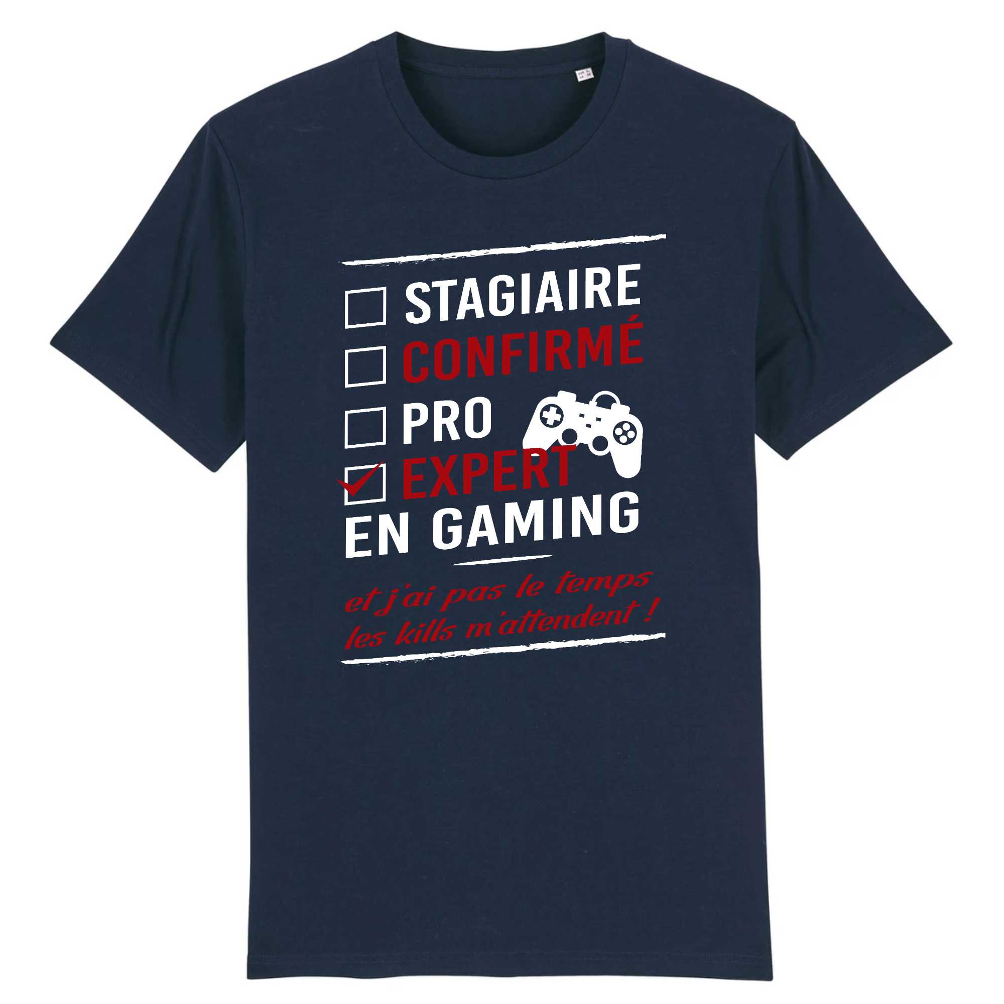 T-shirt Homme Expert en gaming