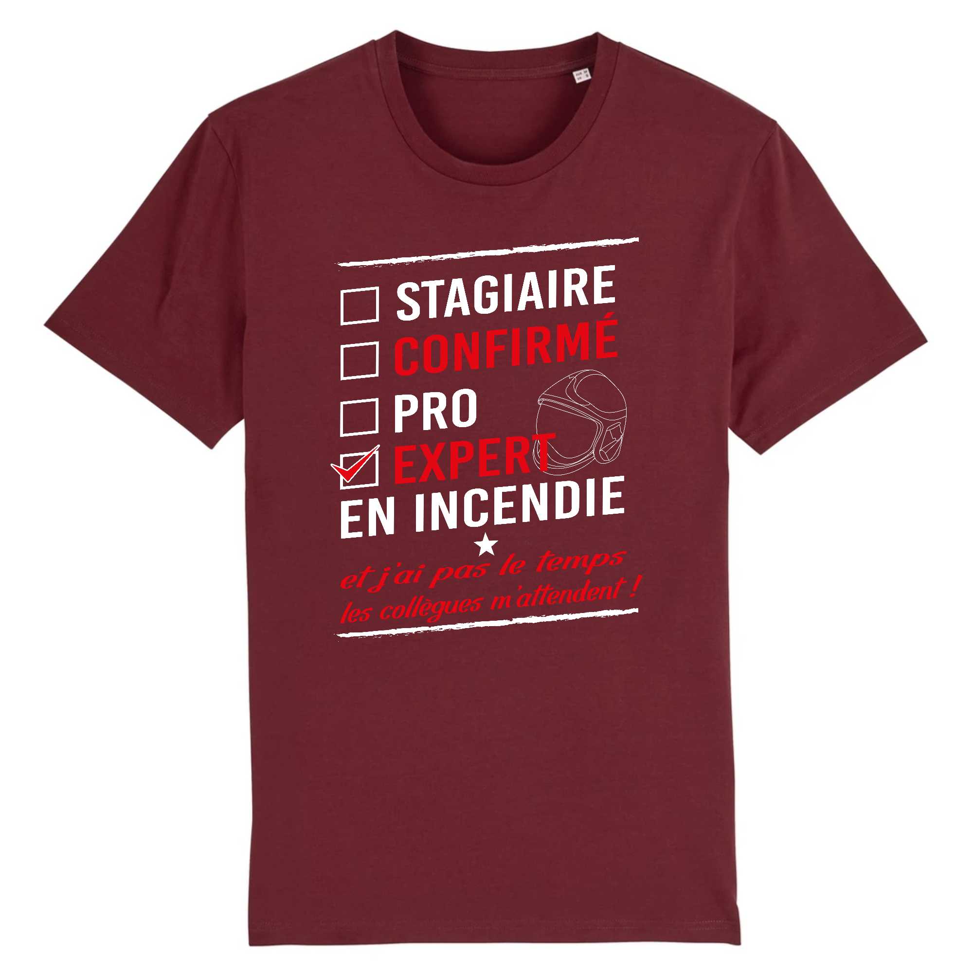T-shirt Homme Expert en incendie