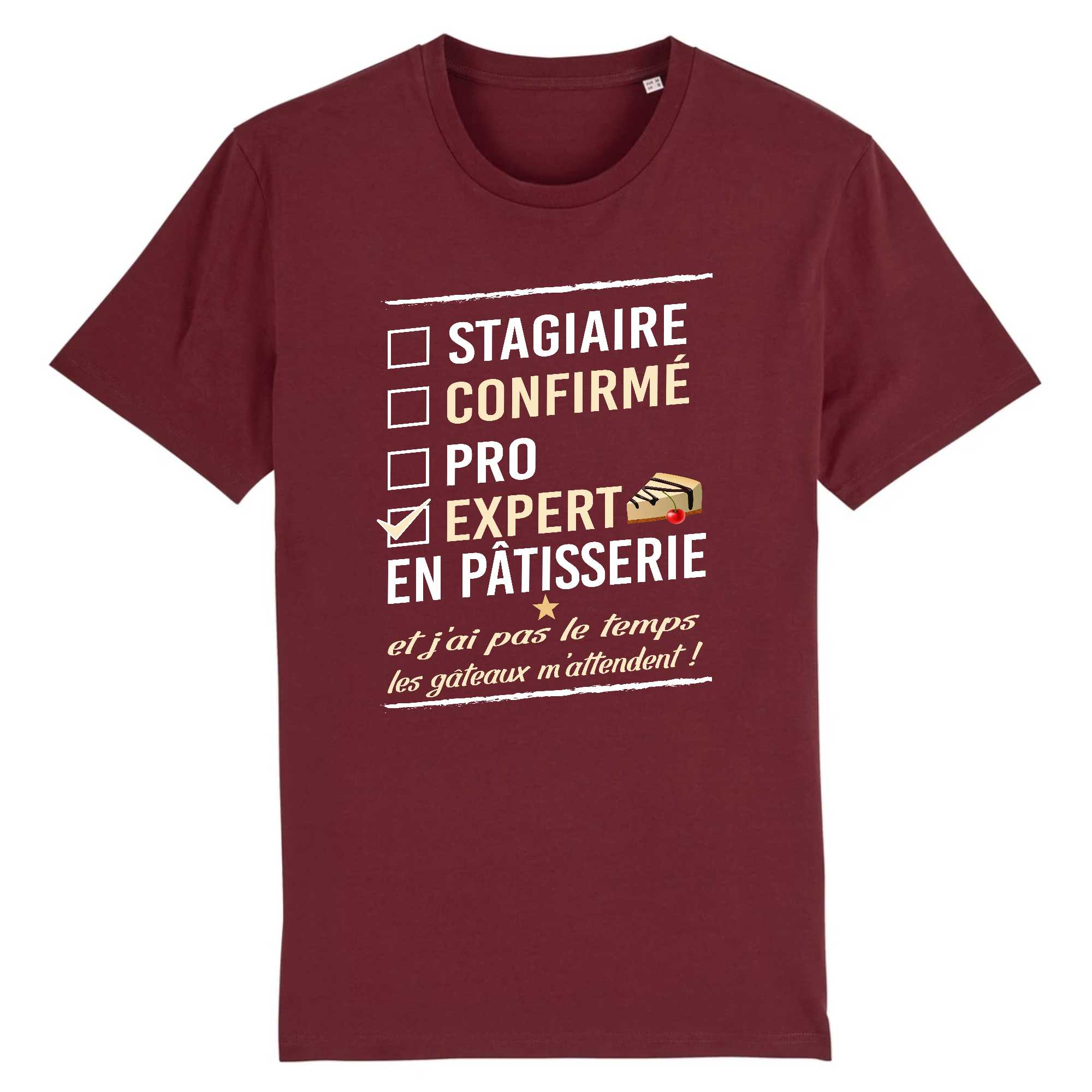 T-shirt Homme Expert en pâtisserie