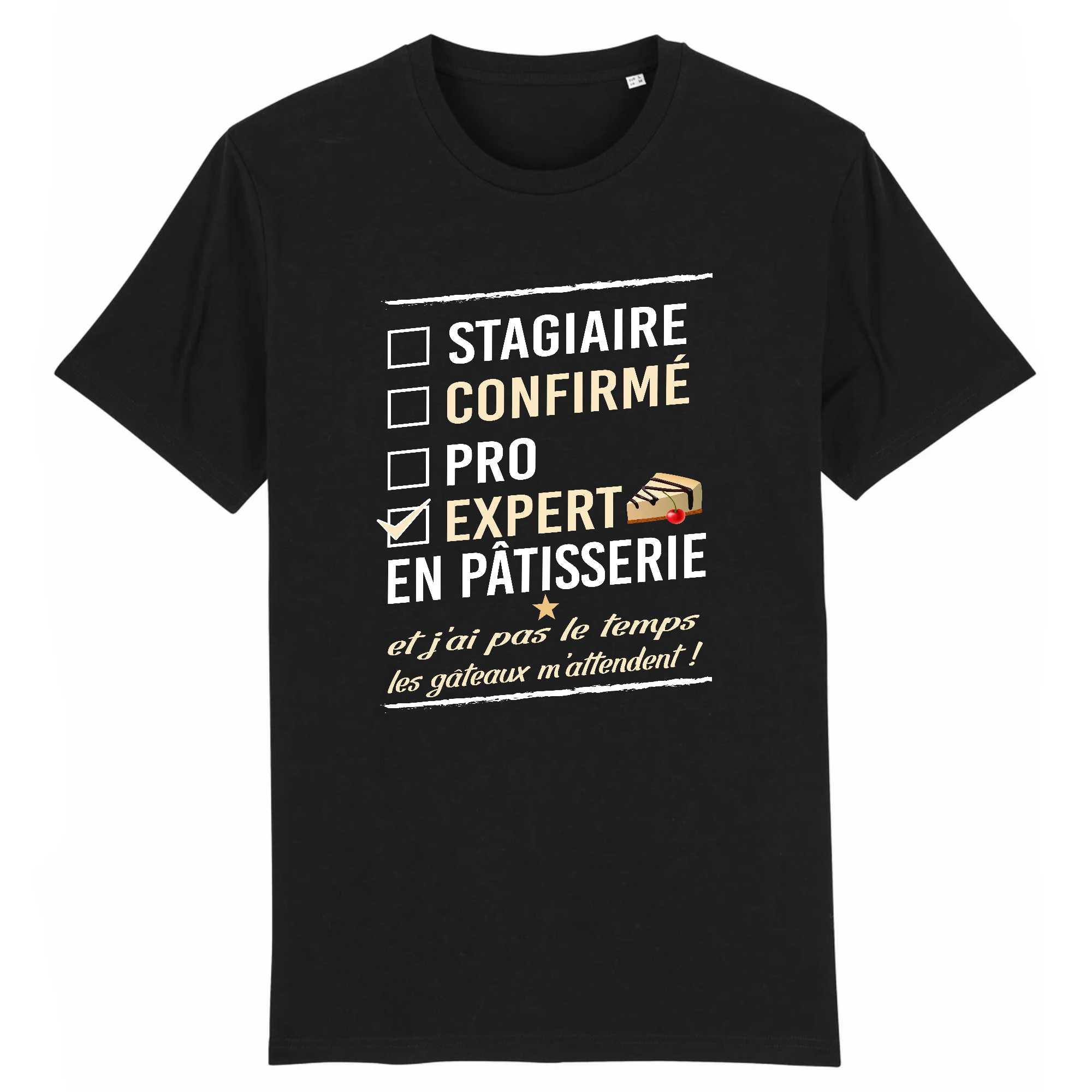 T-shirt Homme Expert en pâtisserie
