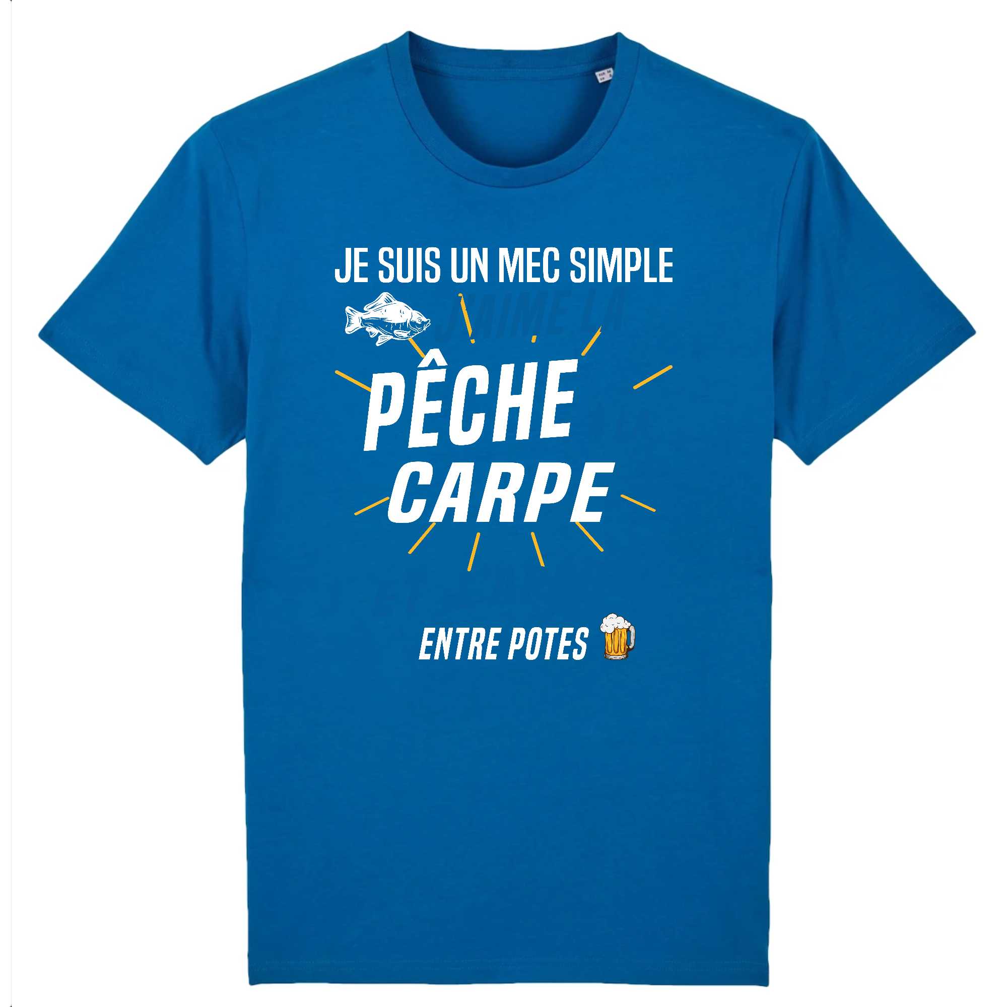 T-shirt Homme J'aime la pêche à la carpe et l'apéro