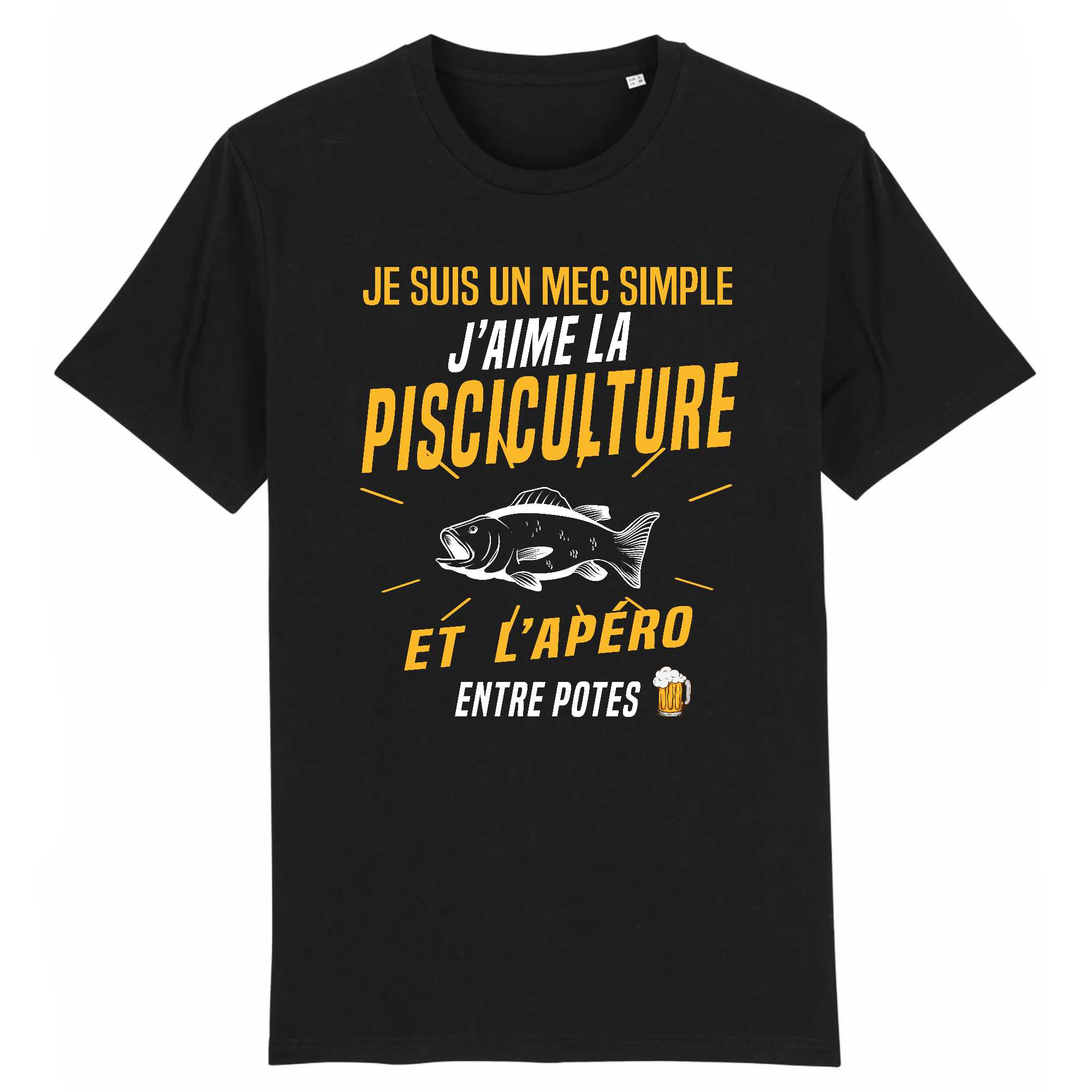T-shirt Homme J'aime la pisciculture et l'apéro