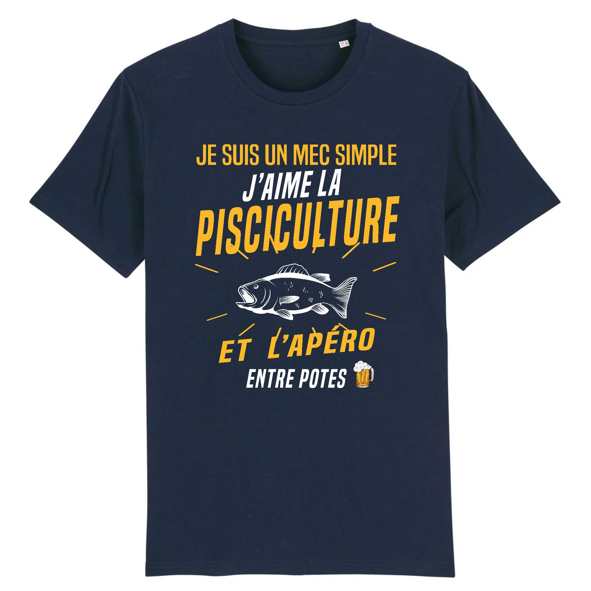 T-shirt Homme J'aime la pisciculture et l'apéro