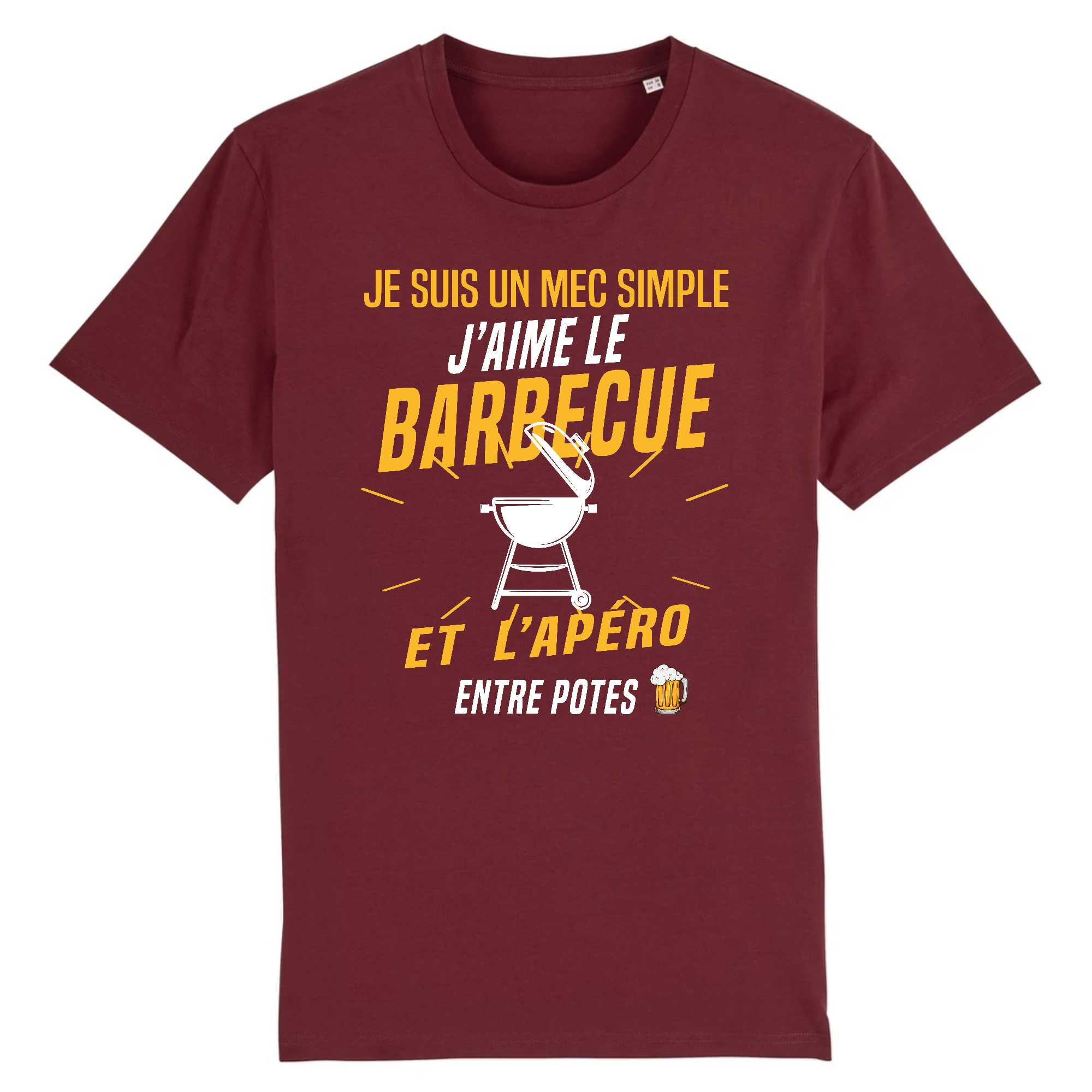 T-shirt Homme J'aime le barbecue et l'apéro