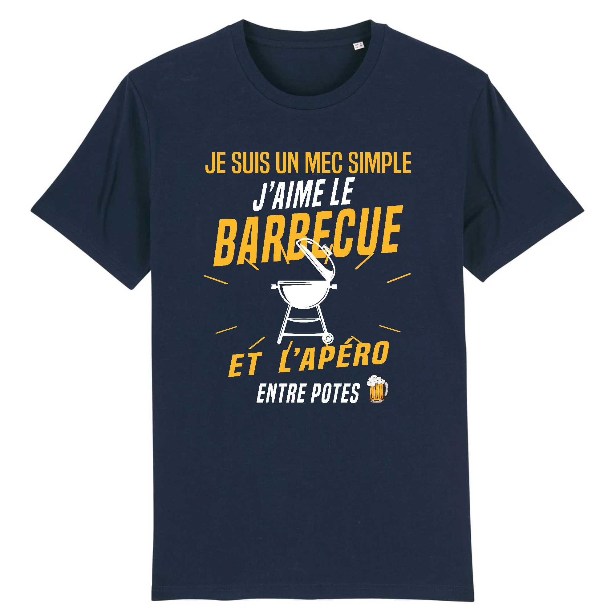 T-shirt Homme J'aime le barbecue et l'apéro