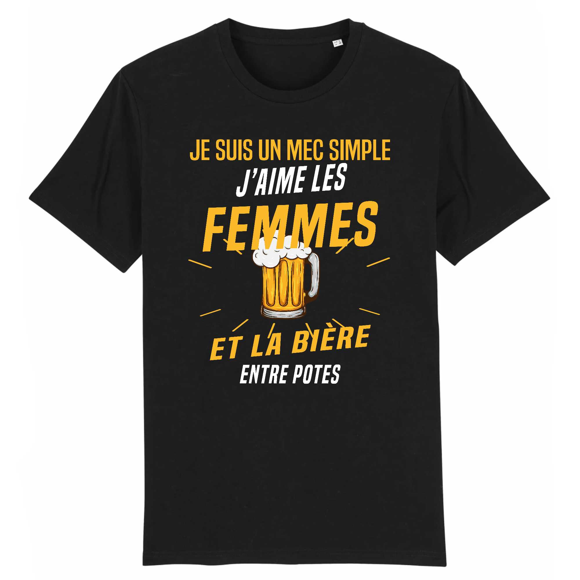 T-shirt Homme J'aime les femmes et la bière