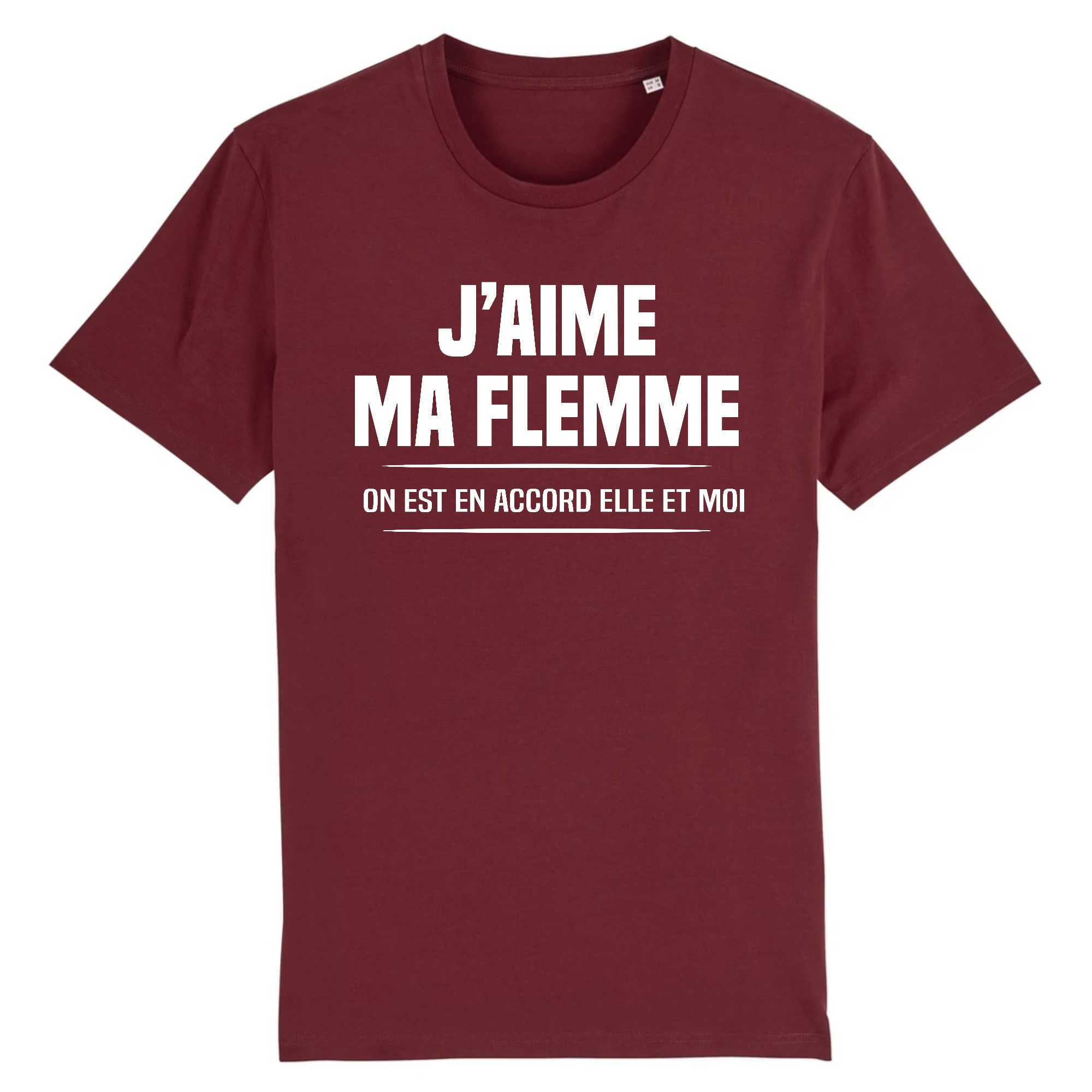 T-shirt Homme J'aime ma flemme