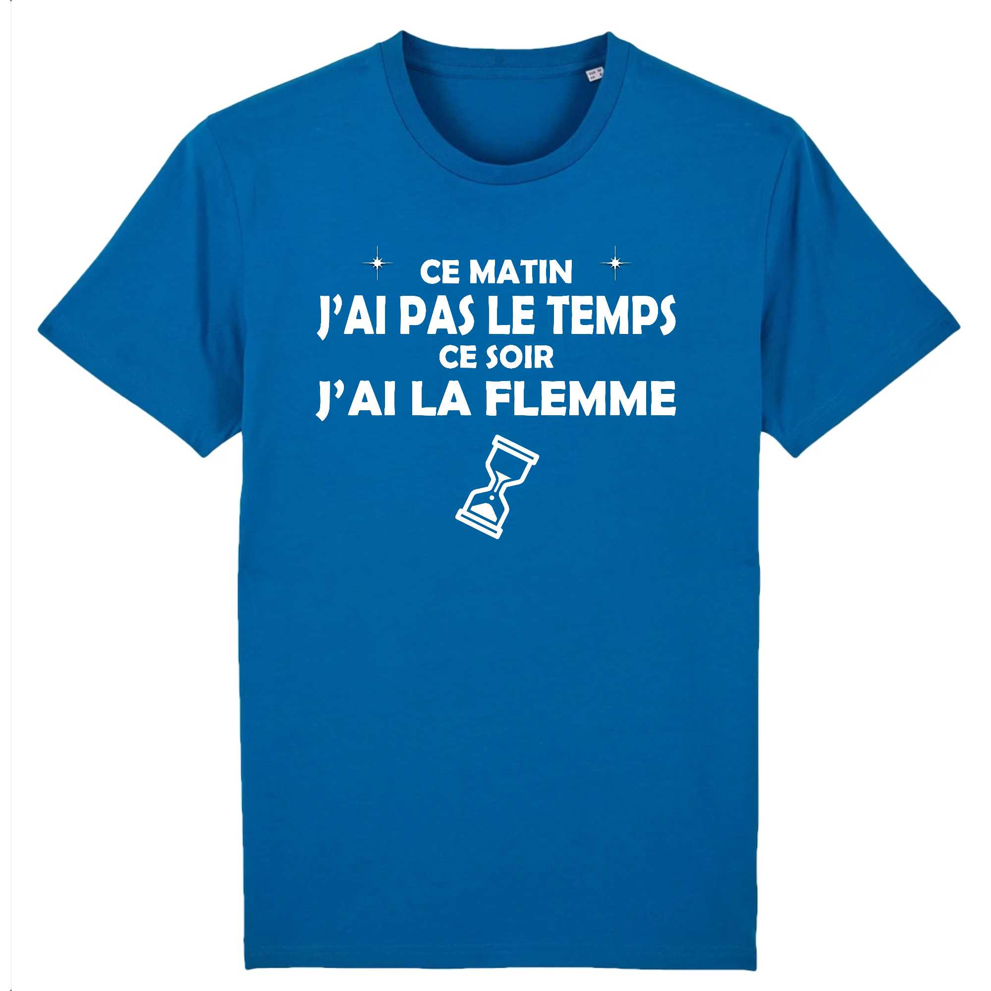 T-shirt Homme J`ai pas le temps et j`ai la flemme