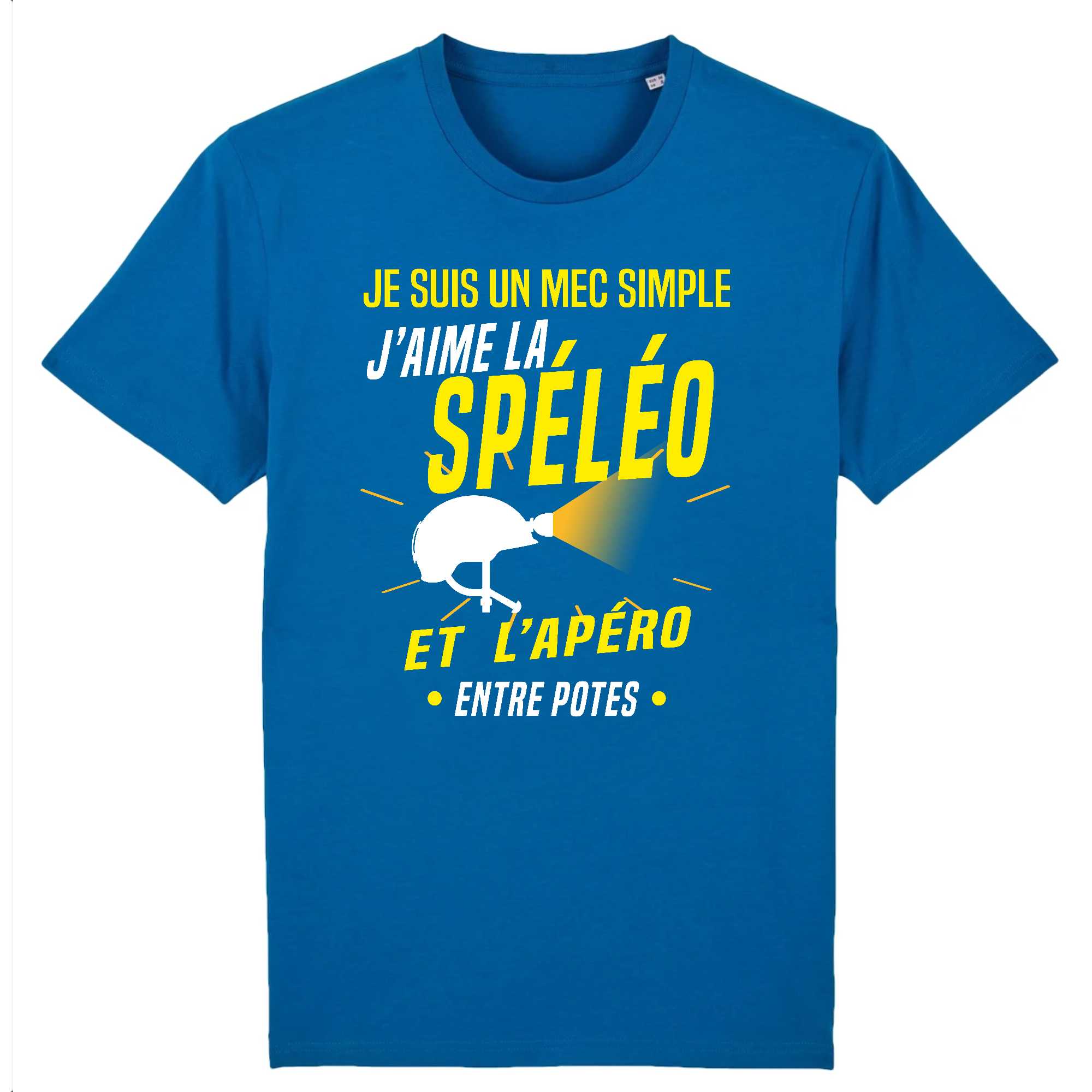 T-shirt Homme J`aime la spéléo et l'apéro