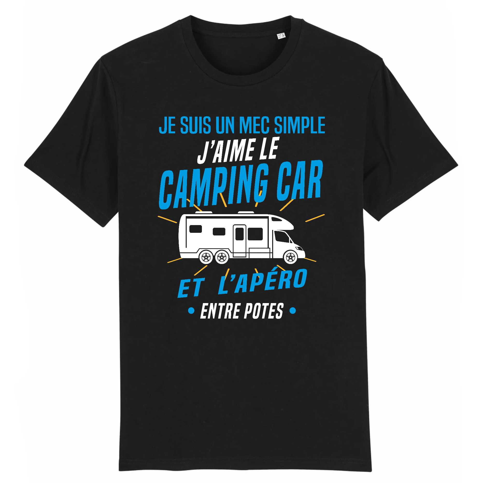T-shirt Homme J`aime le camping car et l`apéro