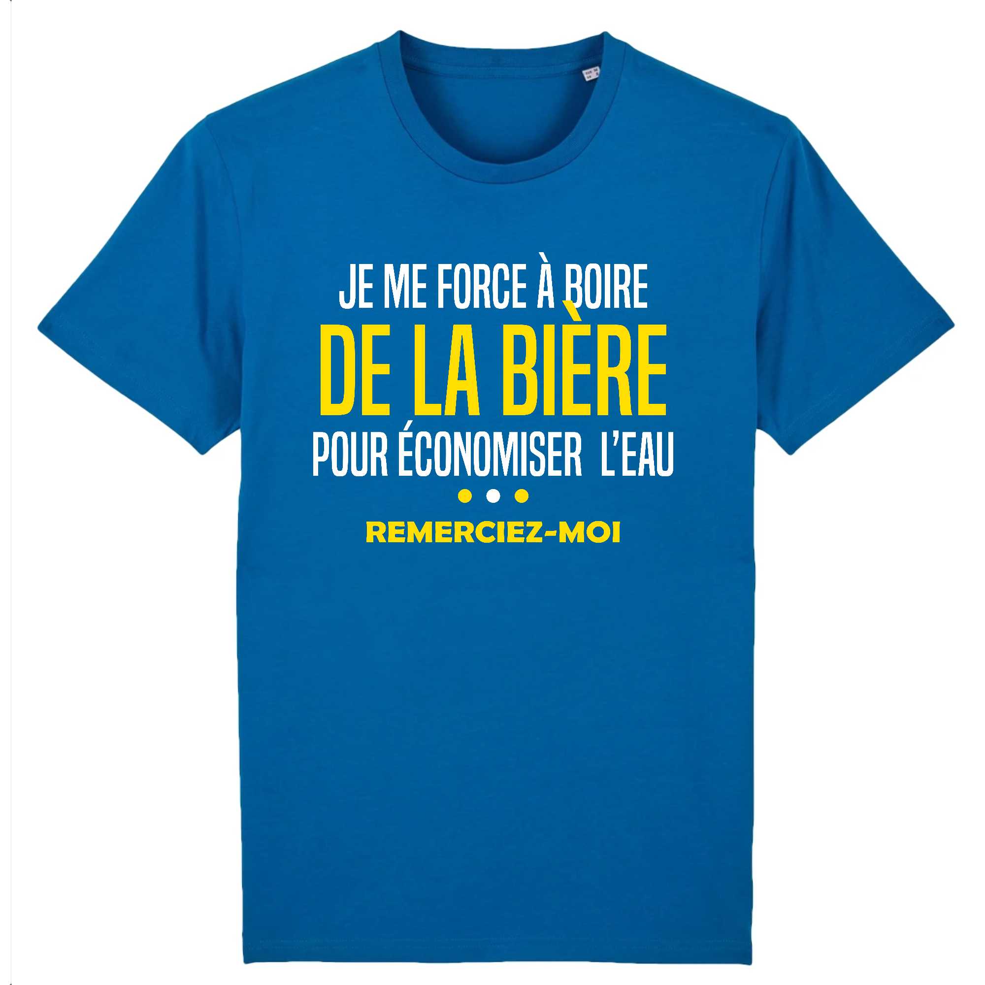 T-shirt Homme Je me force à boire de la bière