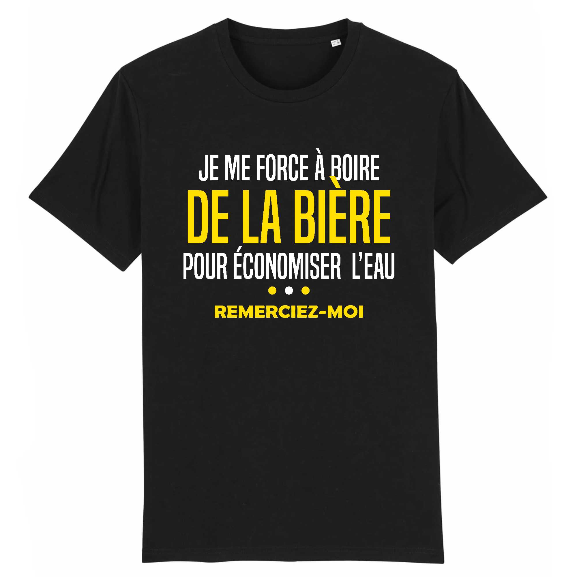T-shirt Homme Je me force à boire de la bière
