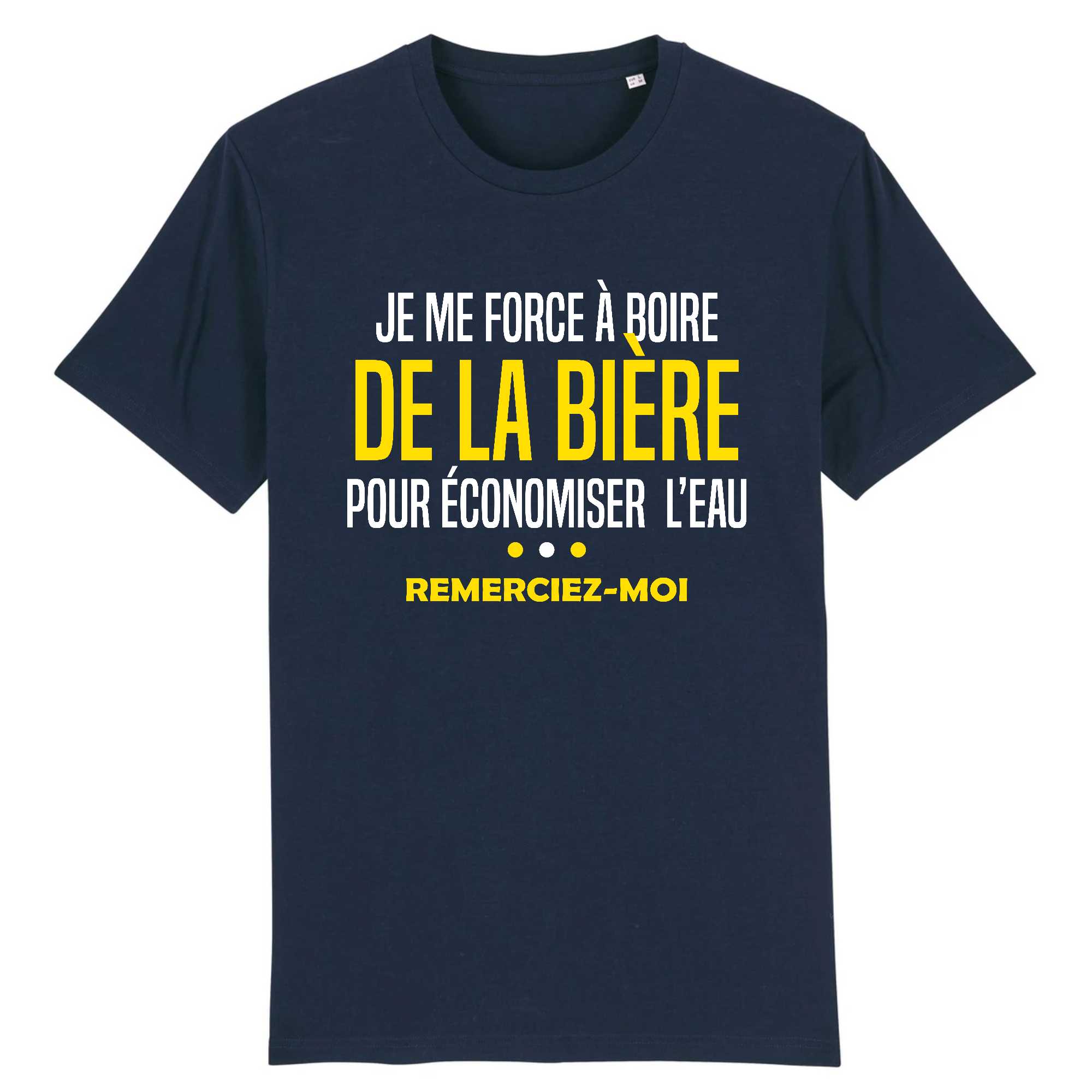 T-shirt Homme Je me force à boire de la bière