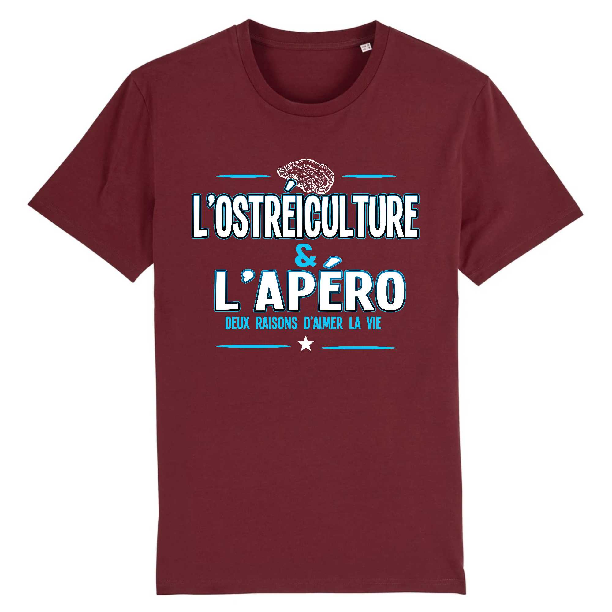 T-shirt Homme L'ostréiculture et l`apéro