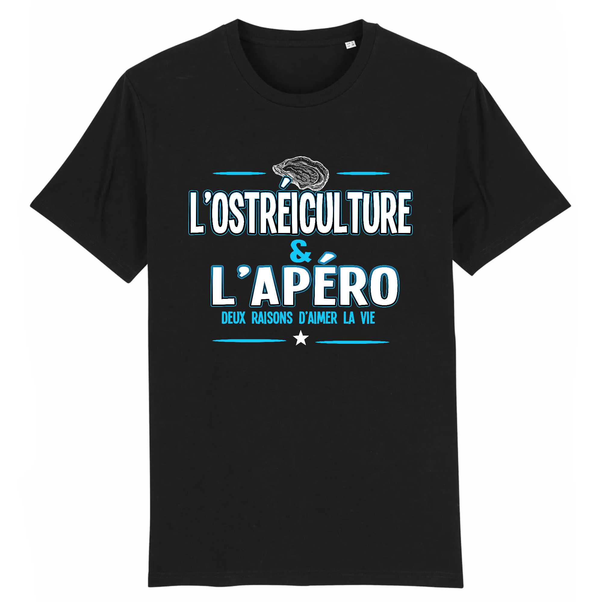T-shirt Homme L'ostréiculture et l`apéro