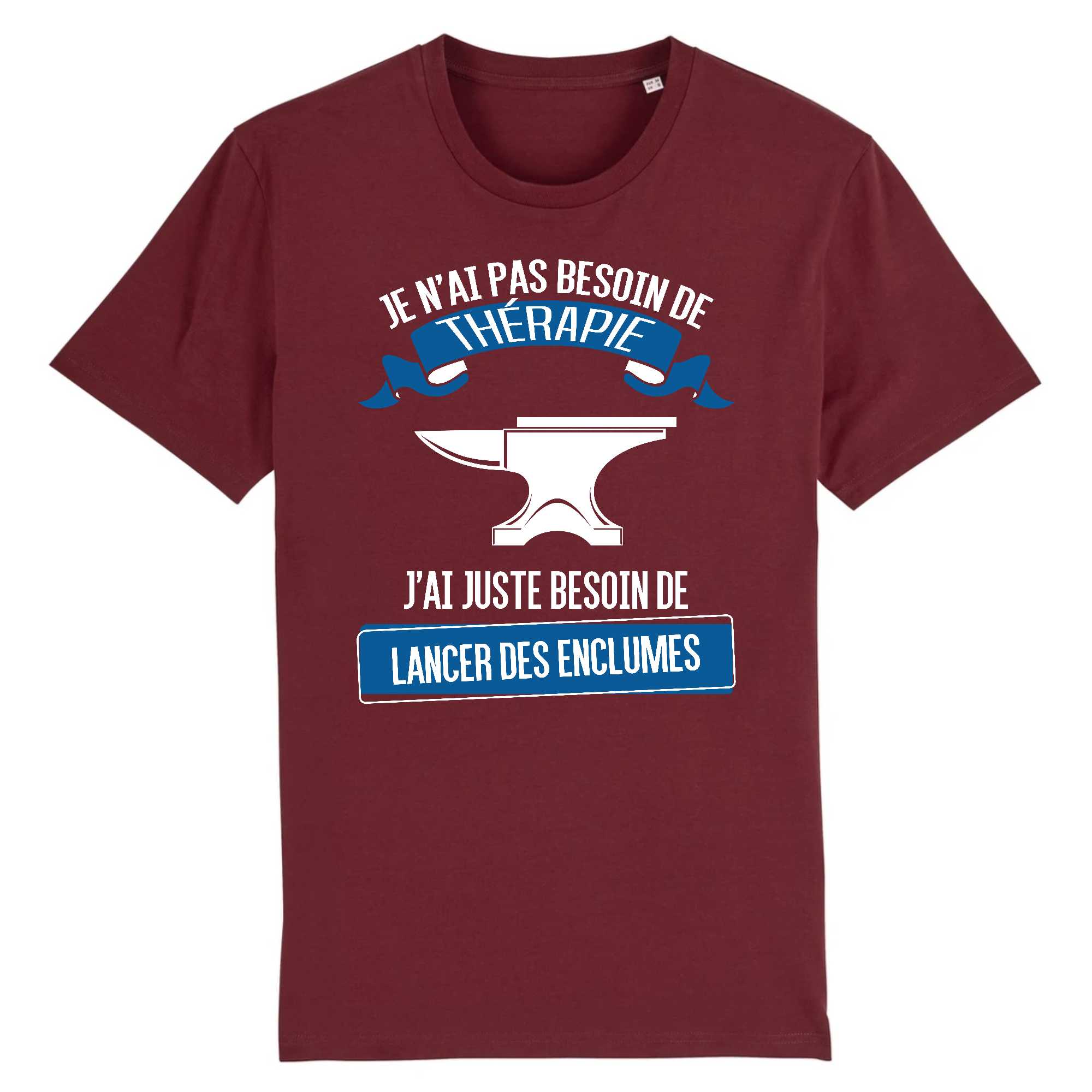 T-shirt Homme Lancer des enclumes et thérapie