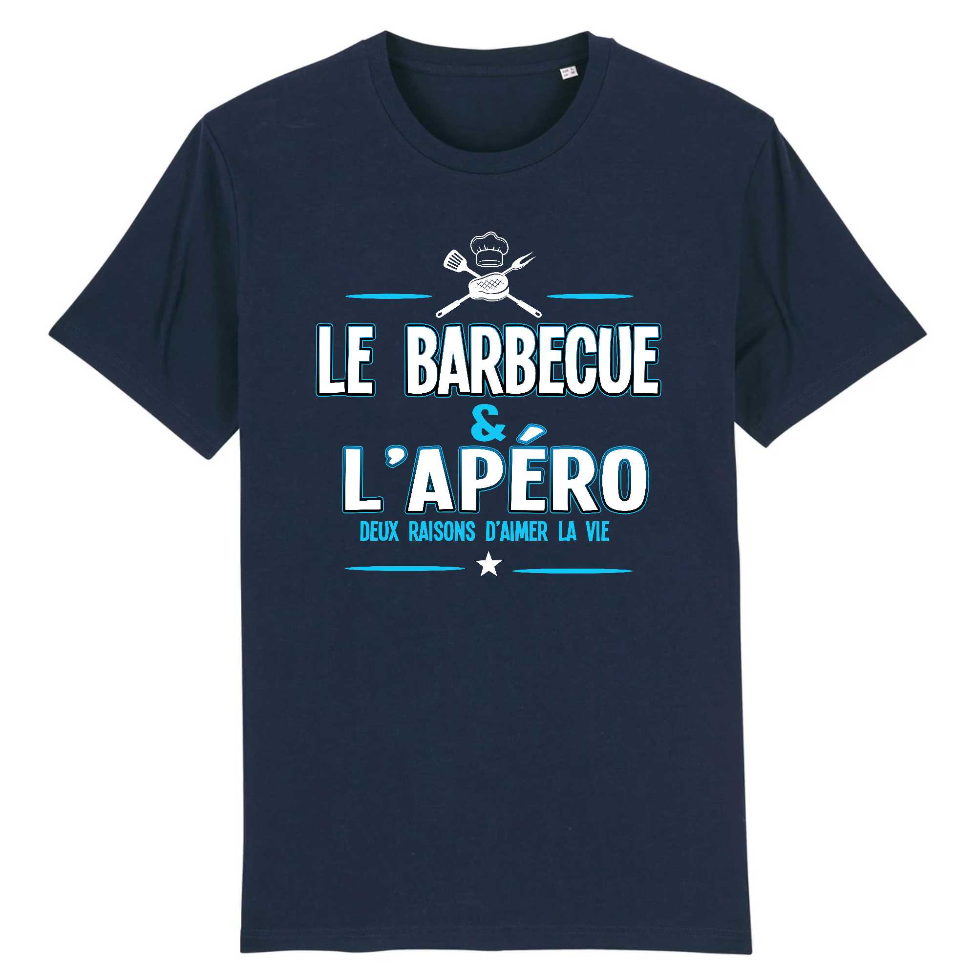 T-shirt homme Le barbecue et l'apéro