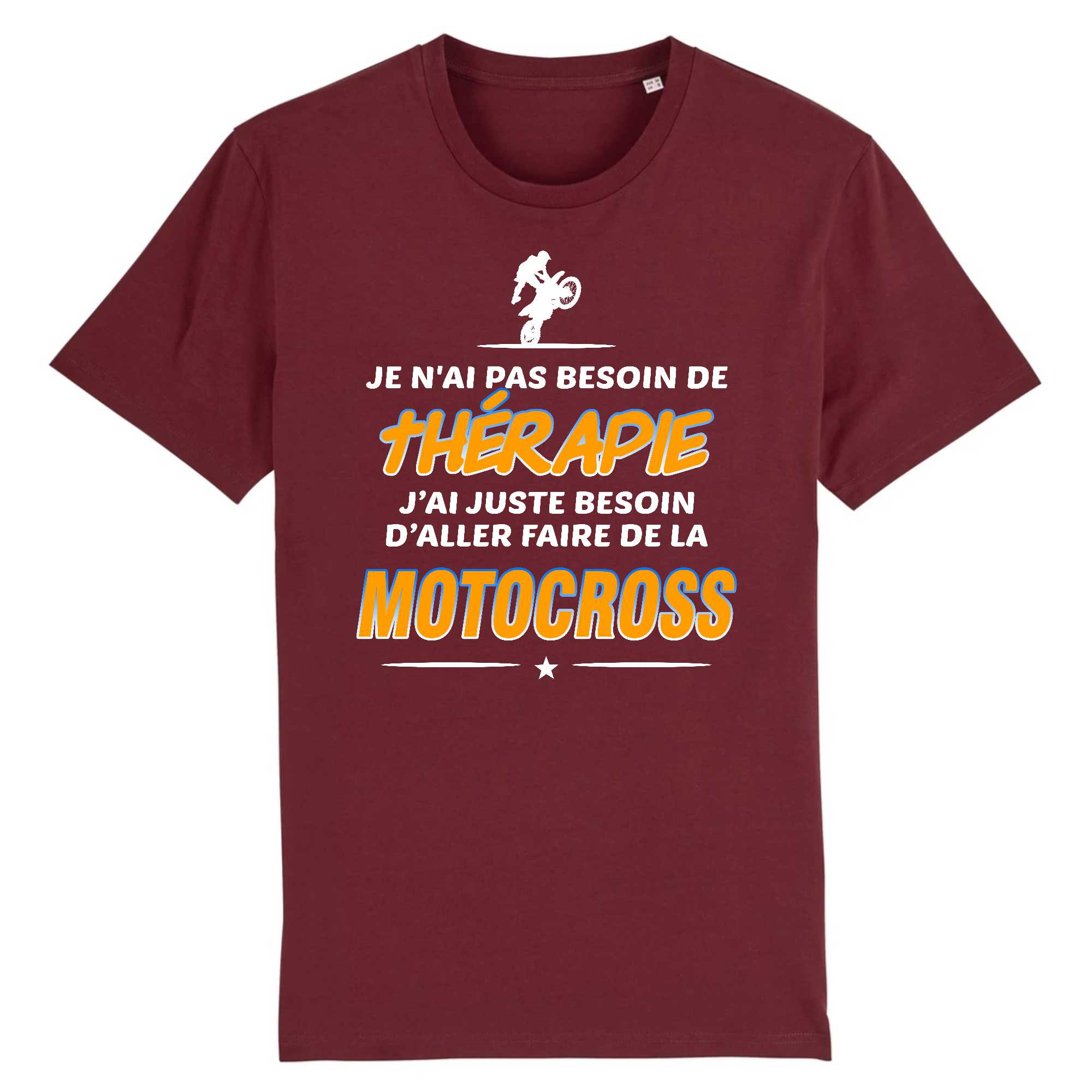 T-shirt Homme Motocross et thérapie