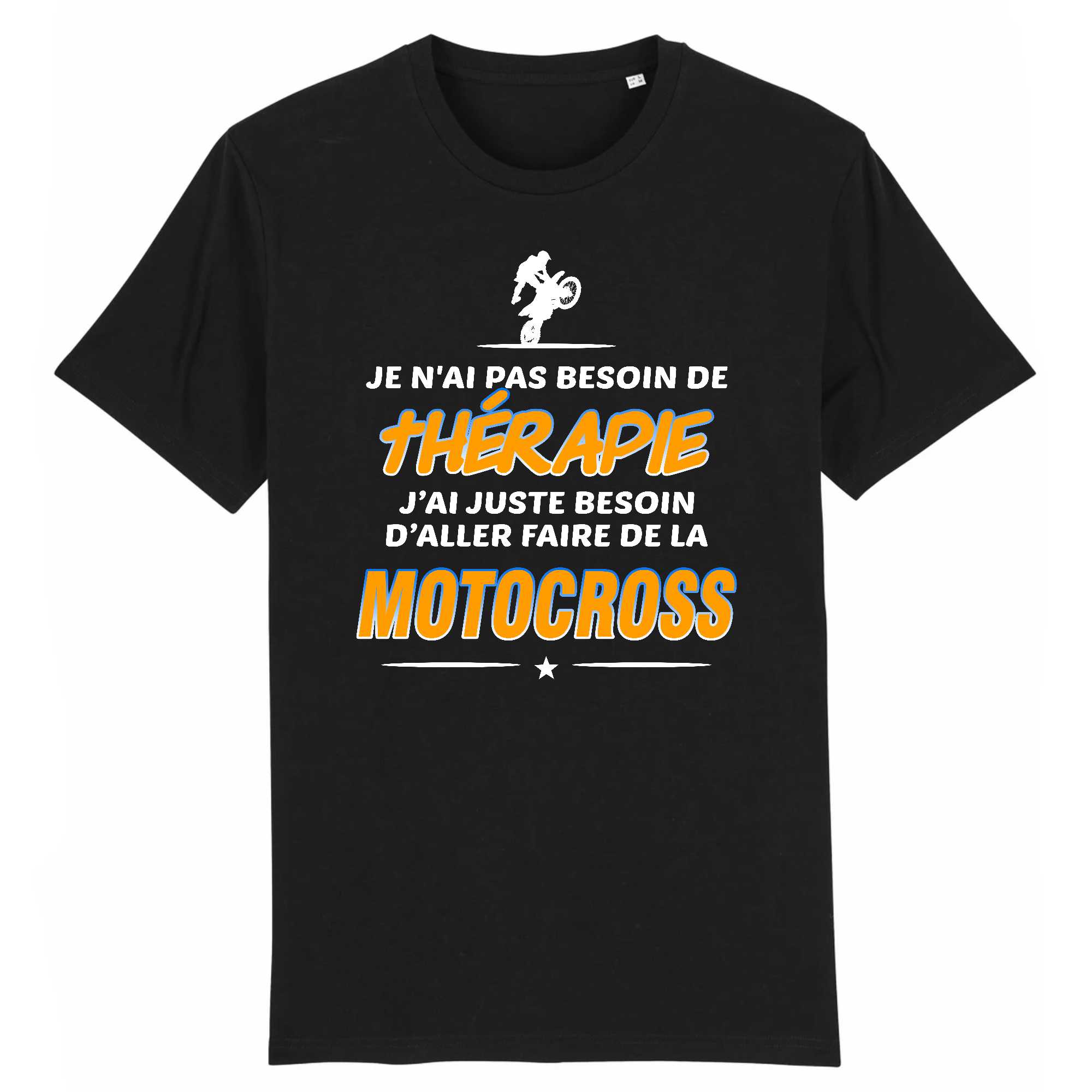 T-shirt Homme Motocross et thérapie