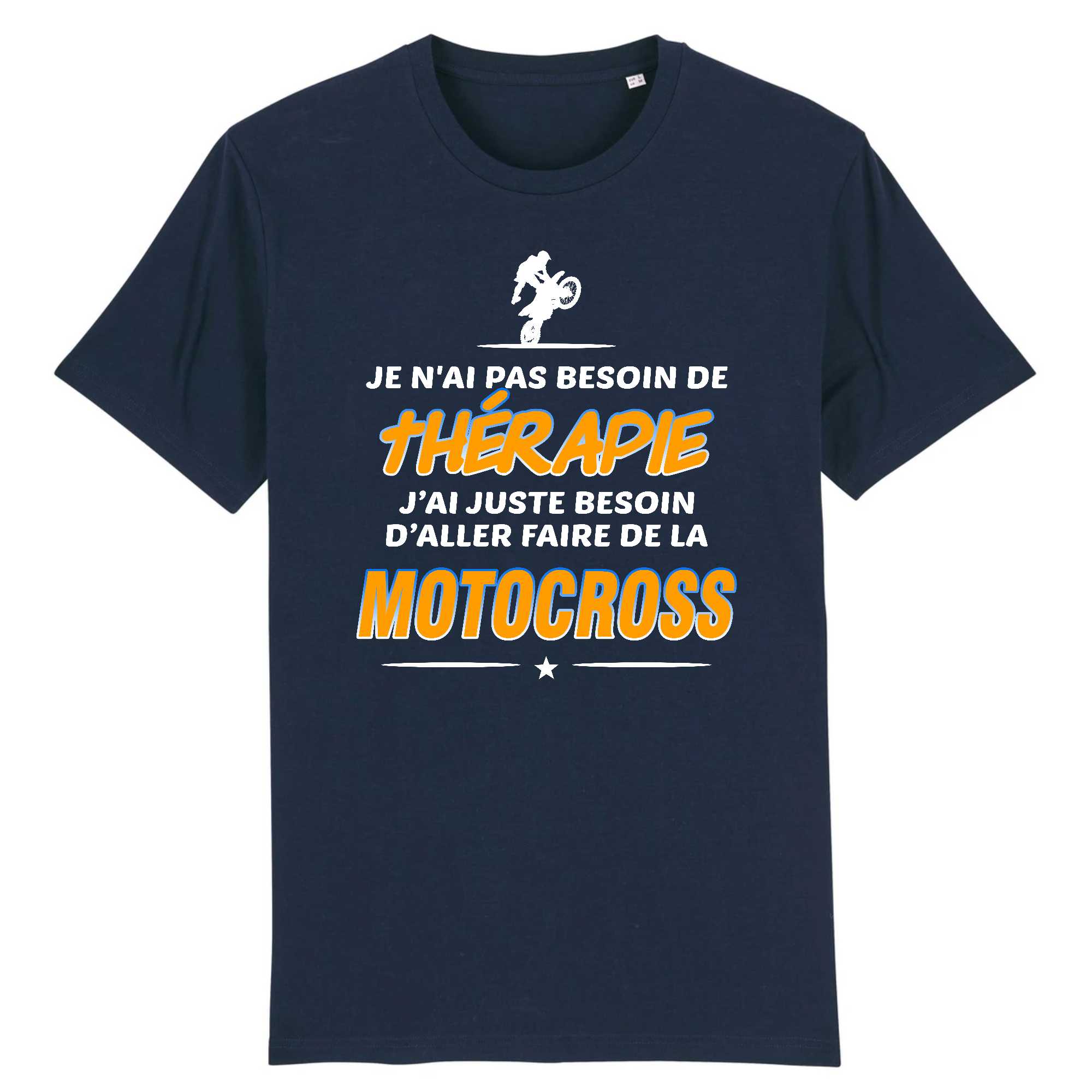 T-shirt Homme Motocross et thérapie
