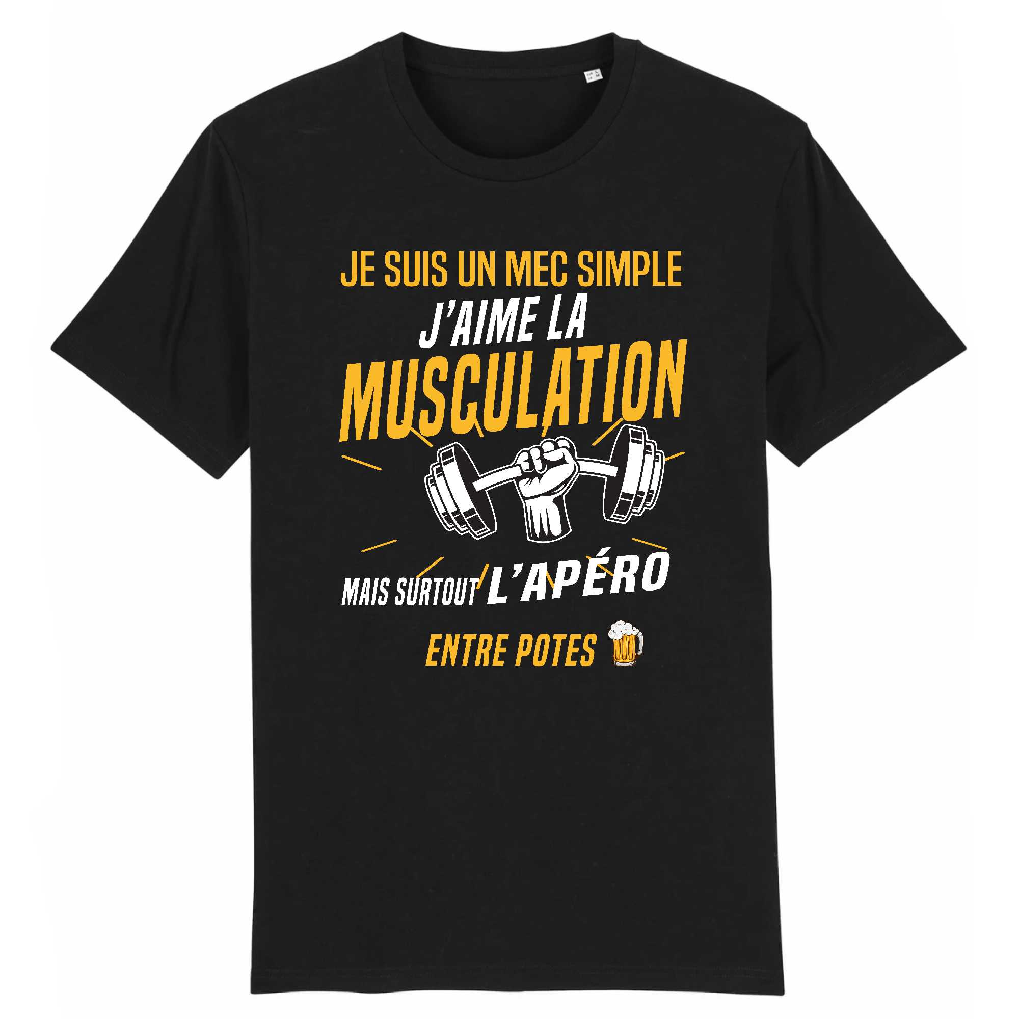 T-shirt Homme Musculation et apéro