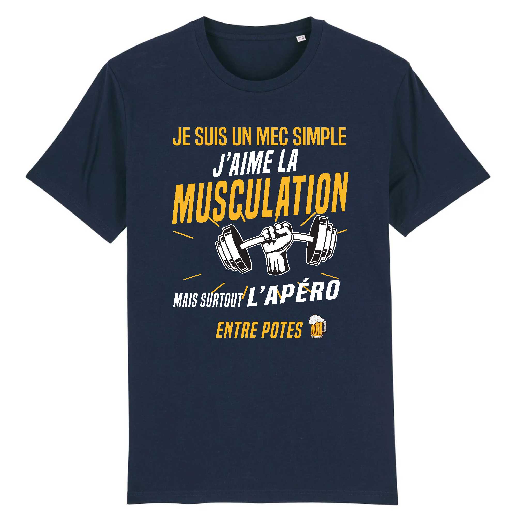 T-shirt Homme Musculation et apéro