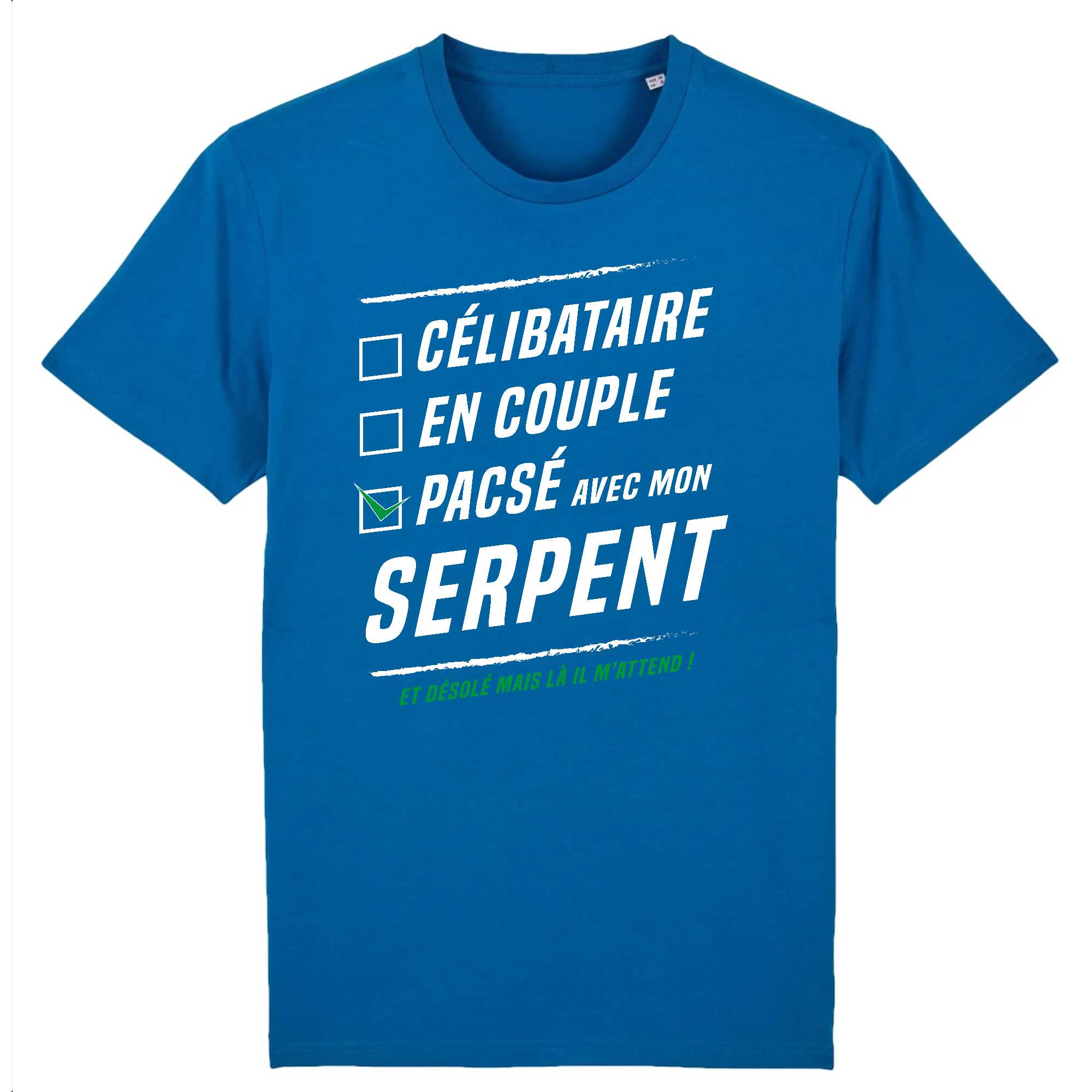 T-shirt Homme Pacsé avec mon serpent