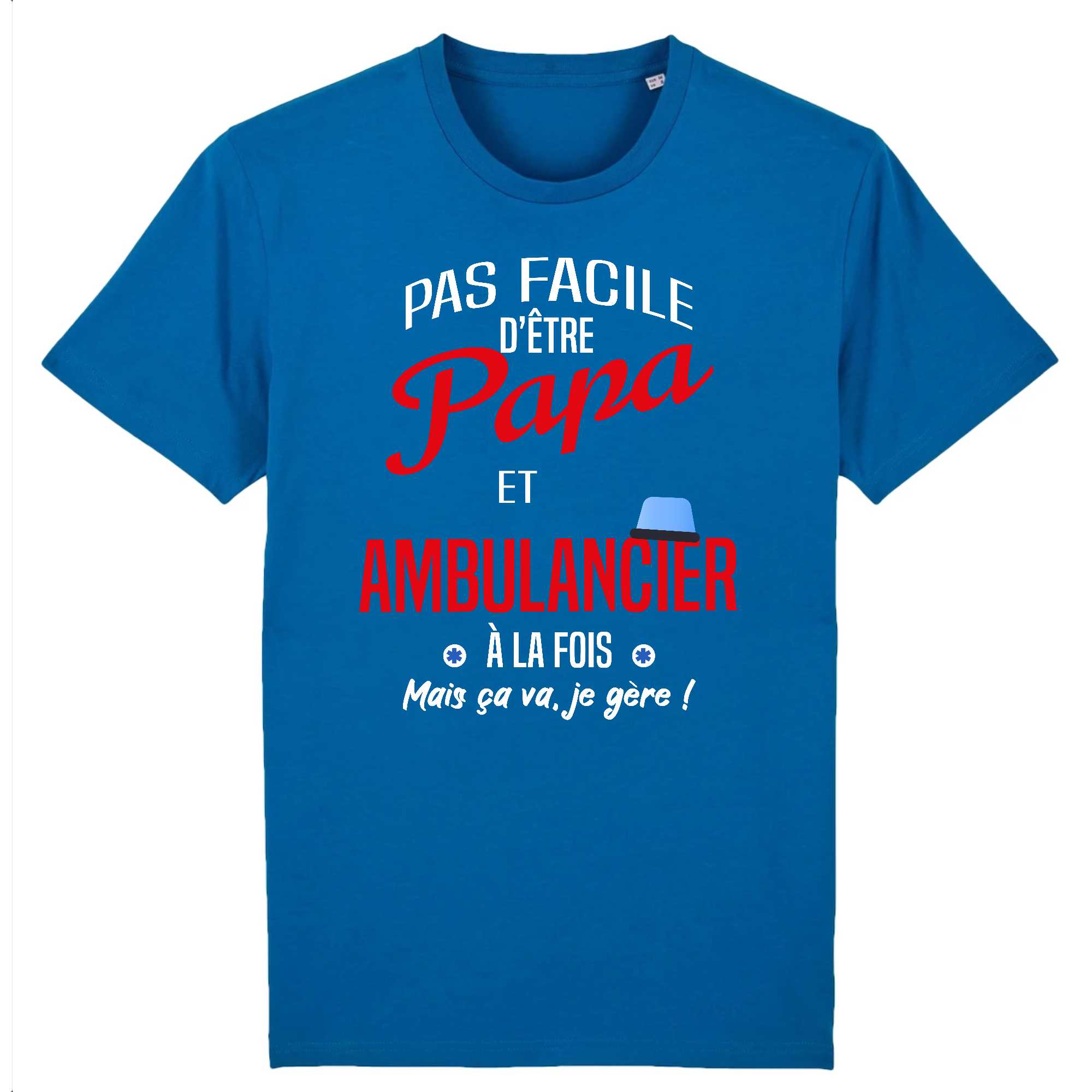 T-shirt Homme Papa et ambulancier