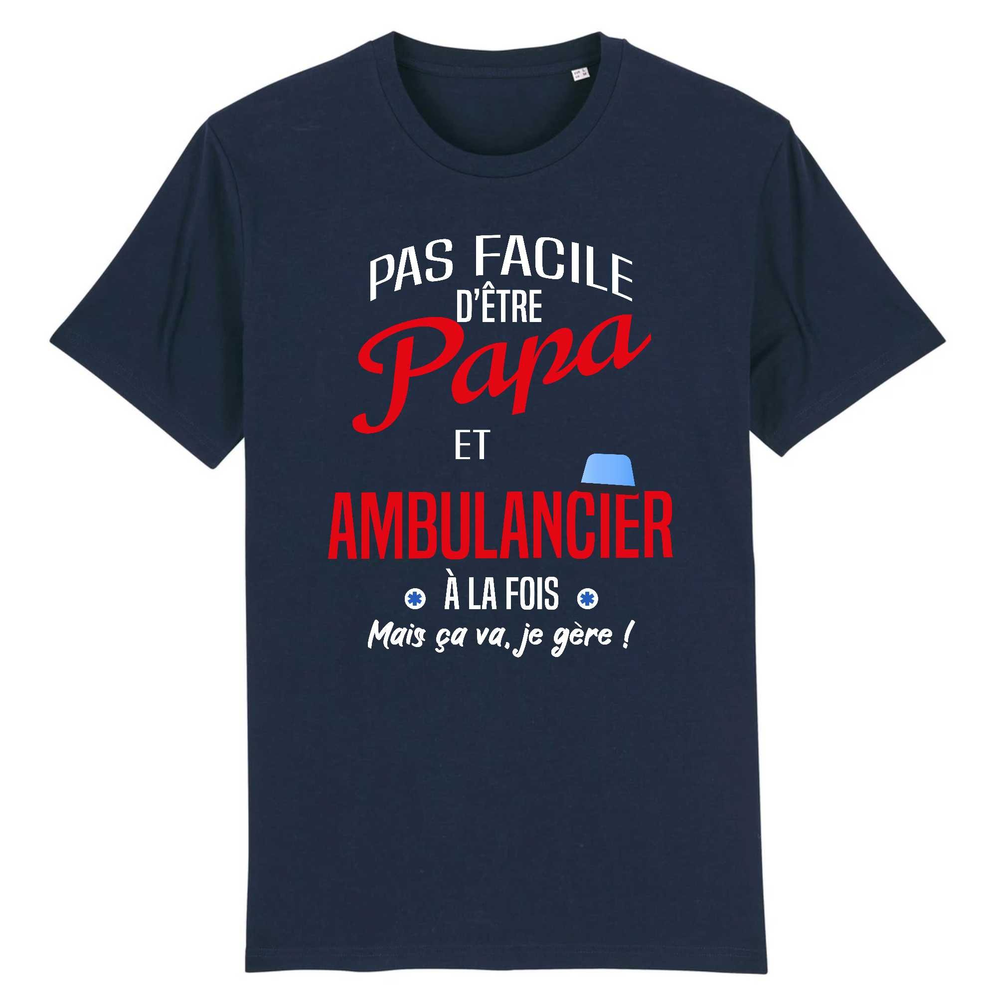 T-shirt Homme Papa et ambulancier