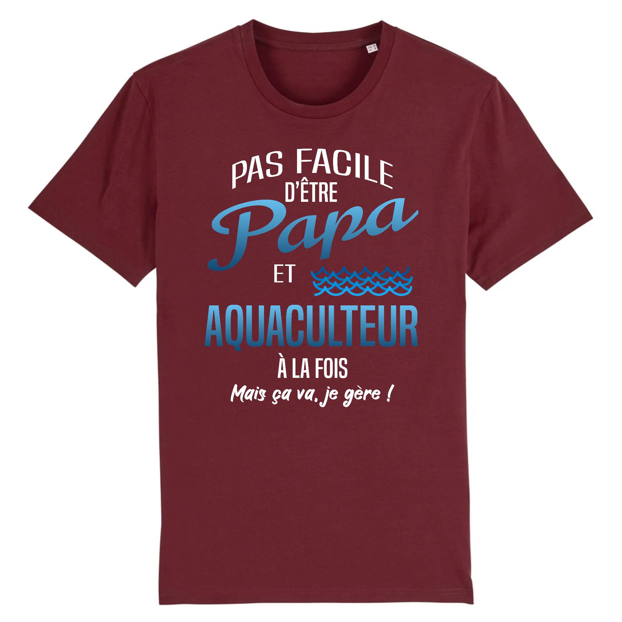 T-shirt Homme Papa et aquaculteur