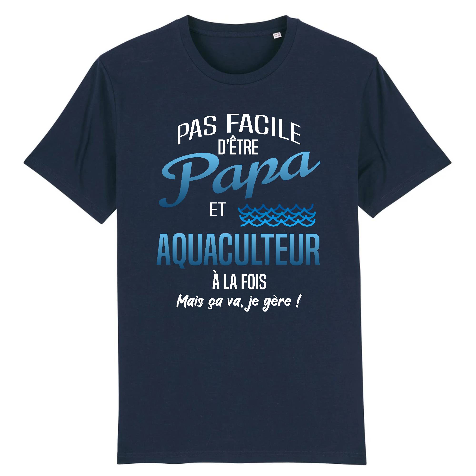 T-shirt Homme Papa et aquaculteur